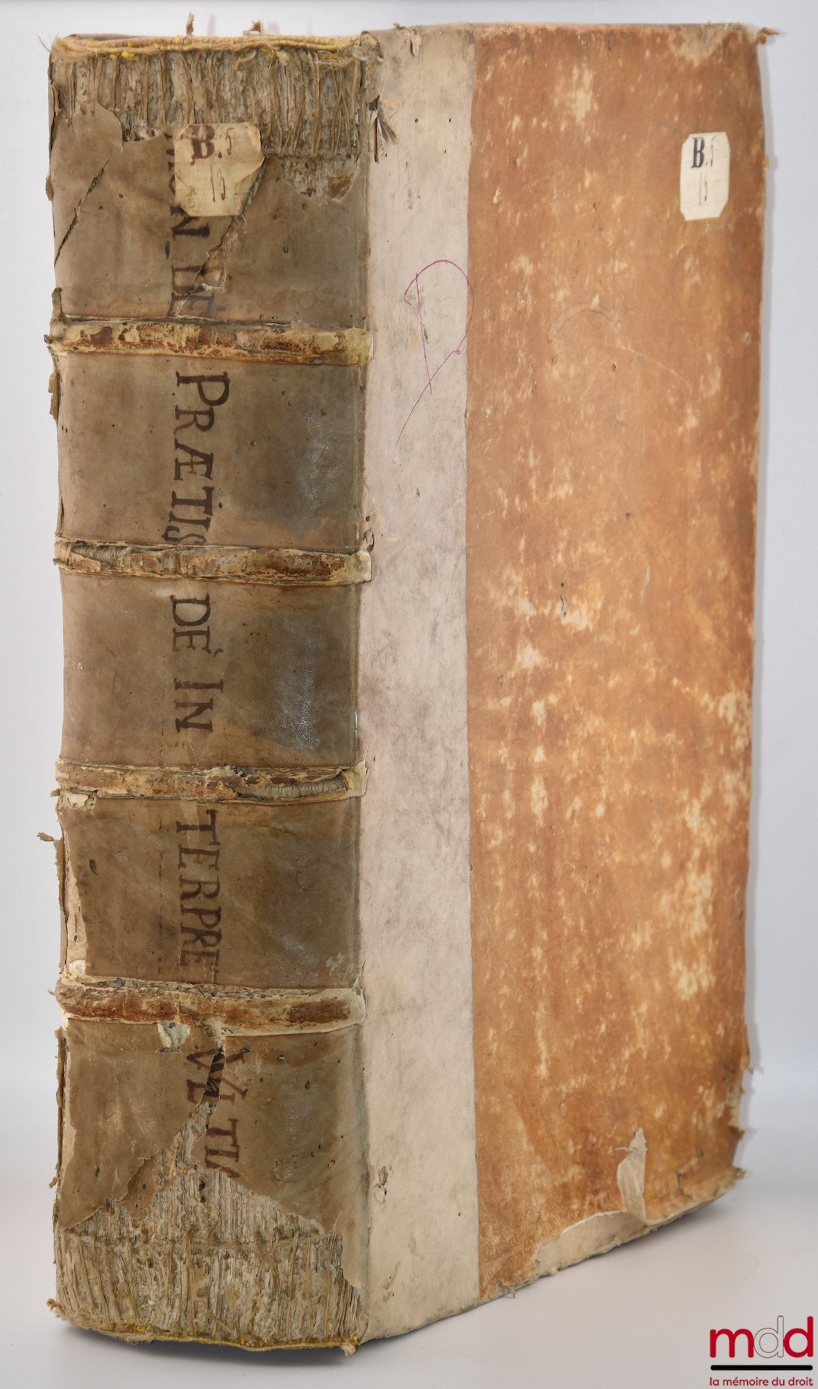 Praetis (Simonis de) [PRAETIS (Simon de)] – SIMONIS DE PRAETIS PACTRICII PISAURENSIS IURISCONSULTISS. DE INTERPRETATIONE ULTIMARUM VOLUNTATUM Libri Tres posteriores HIQUE PARTITI IN PLURES INTERPRETATIONES QUÆ OPPORTUNIS DUBITATIONIB. CONGRUAS Præbent Sol