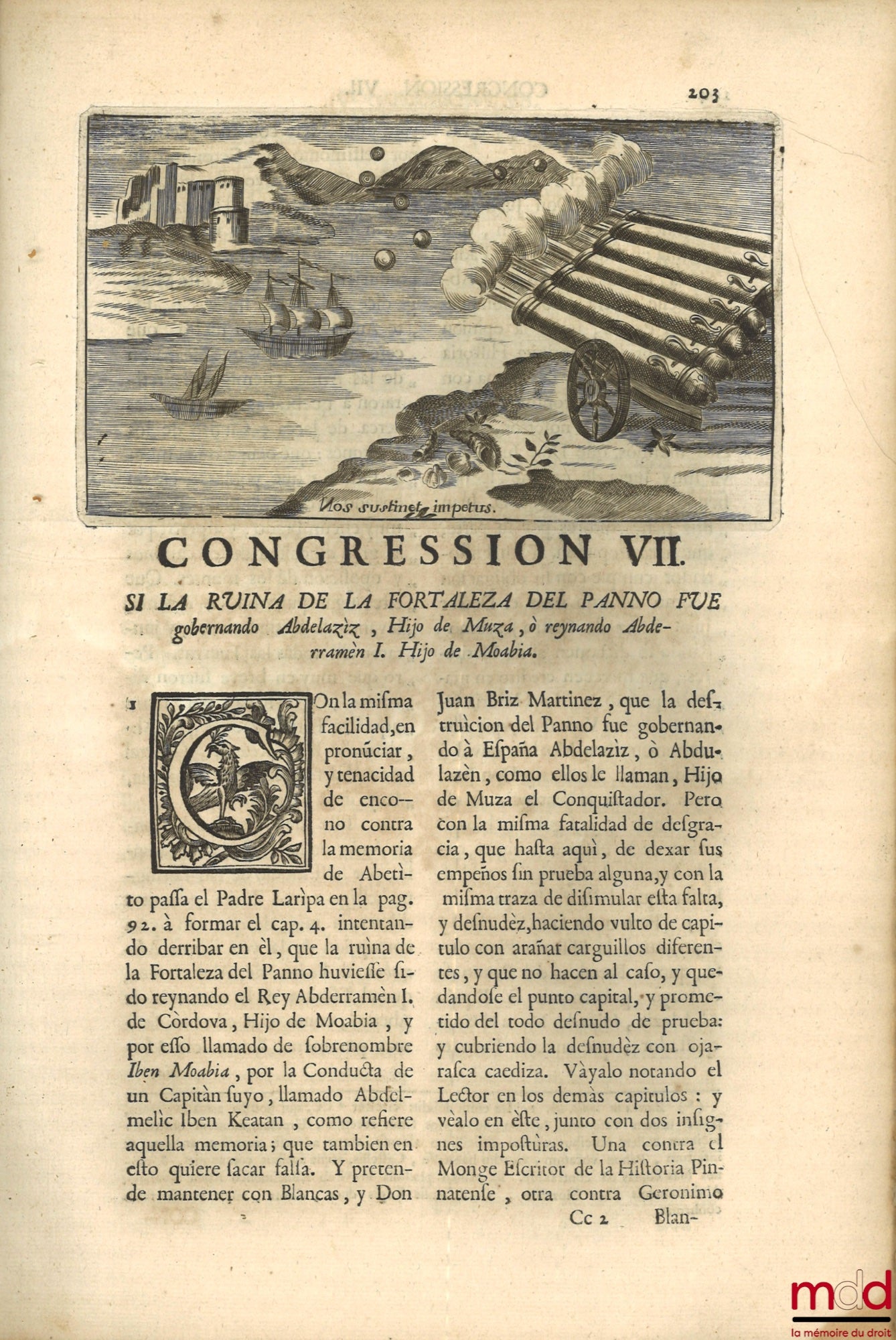 MORET (Joseph de) – [Congressiones apologeticas sobre la verdad de las investigaciones historicas de las antiguedades del reyno de Navarra]