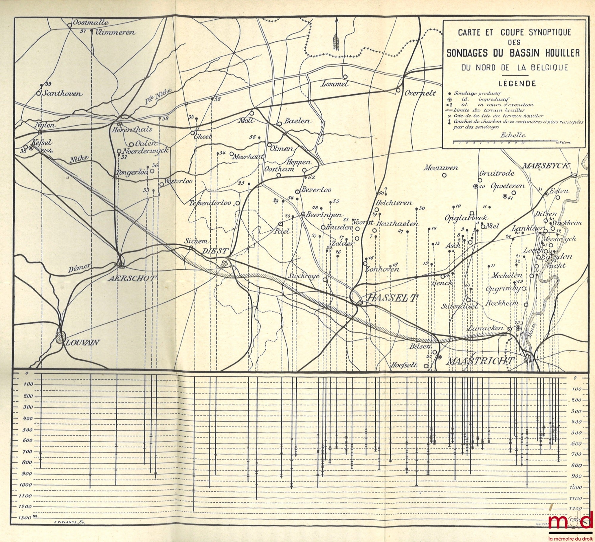 DE LEENER (G.), WODON (L.), WAXWEILER (E.) – LE CHARBON DANS LE NORD DE LA BELGIQUE, Le Point de vue technique, G. De Leener., Le Point de vue juridique, L. Wodon., Le Point de vue économique et social, E. Waxweiler., Instituts Solvay