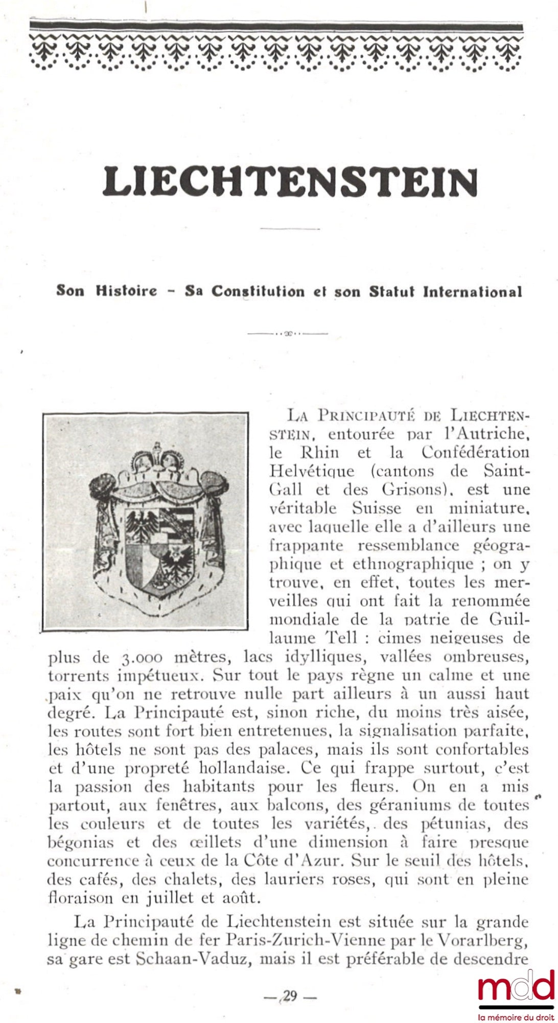 ASTRAUDO (Amédée) – LES PETITS ÉTATS D’EUROPE : I. ANDORRE: Son Histoire – Sa Constitution et son Statut International ; II. LIECHTENSTEIN: Son Histoire – Sa Constitution et son Statut International, coll. Les Petits États d’Europe