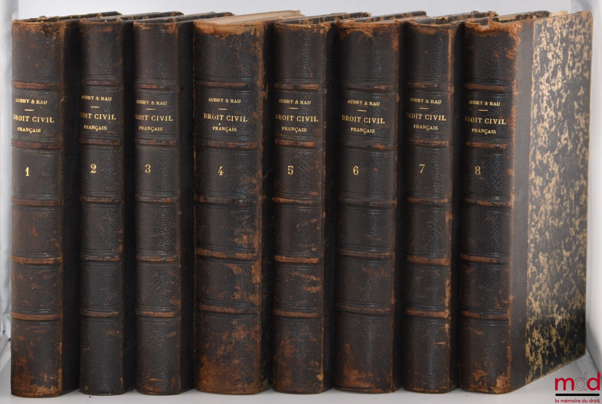 AUBRY (Charles) et RAU (Charles-Frédéric) – COURS DE DROIT CIVIL FRANÇAIS D’APRÈS LA MÉTHODE DE ZACHARIÆ, 4e éd. revue et complétée