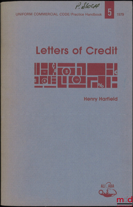 HARFIELD (Henry) – LETTERS OF CREDIT