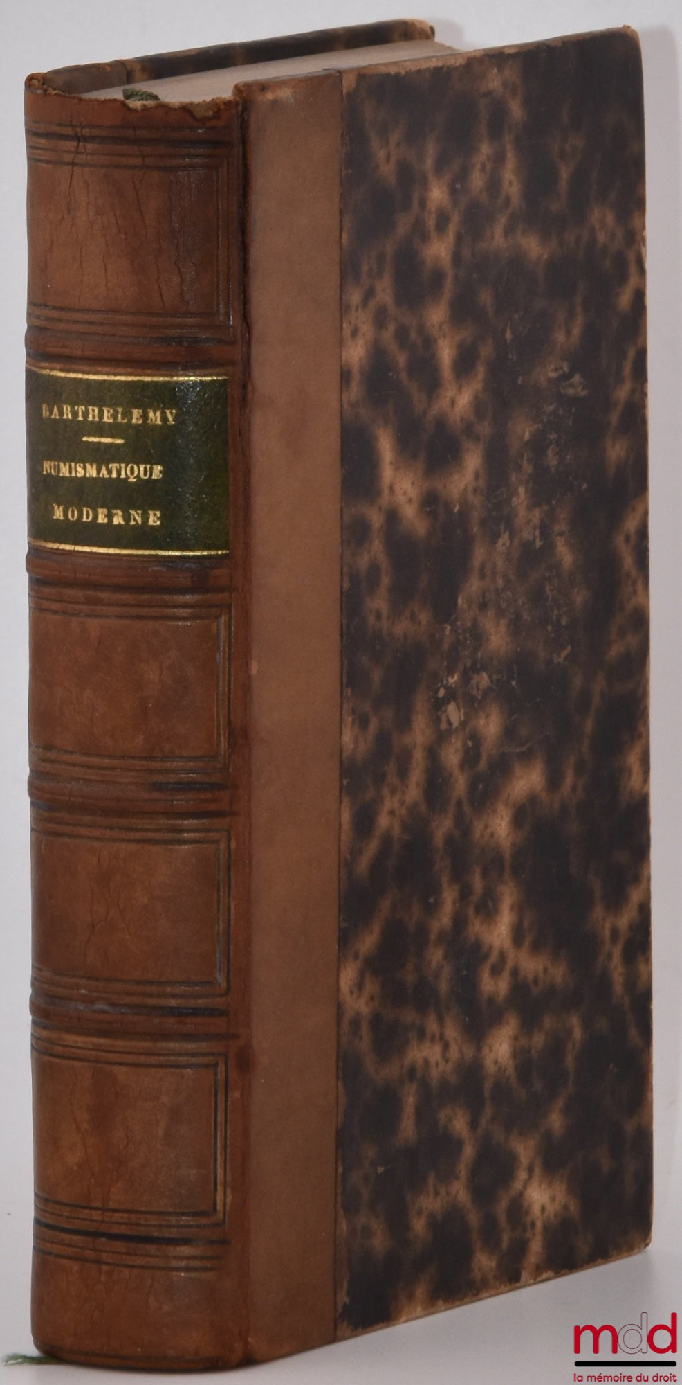 BARTHELEMY (J. B. A. A.) – NOUVEAU MANUEL COMPLET DE NUMISMATIQUE DU MOYEN ÂGE ET MODERNE, Ouvrage orné d’un atlas renfermant douze planches, Encyclopédie-Roret, [mq. atlas et planches]