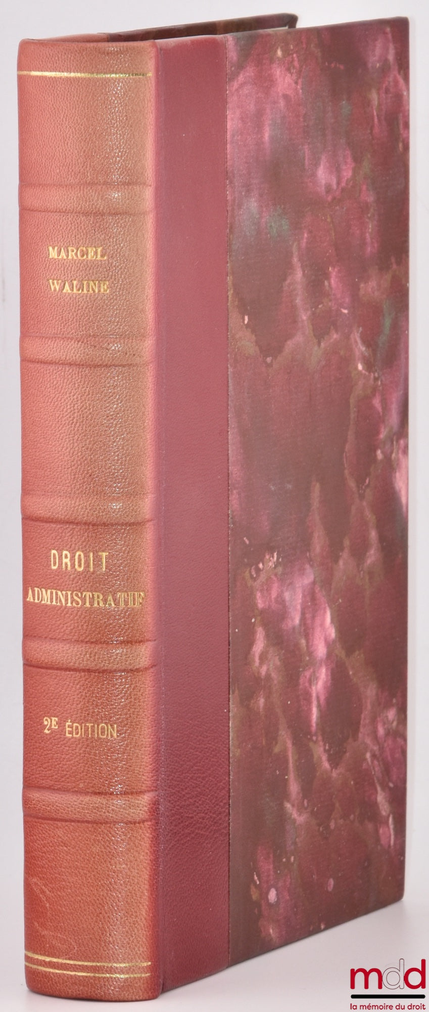 WALINE (Marcel) – ELEMENTARY MANUAL OF ADMINISTRATIVE LAW, 2nd ed.