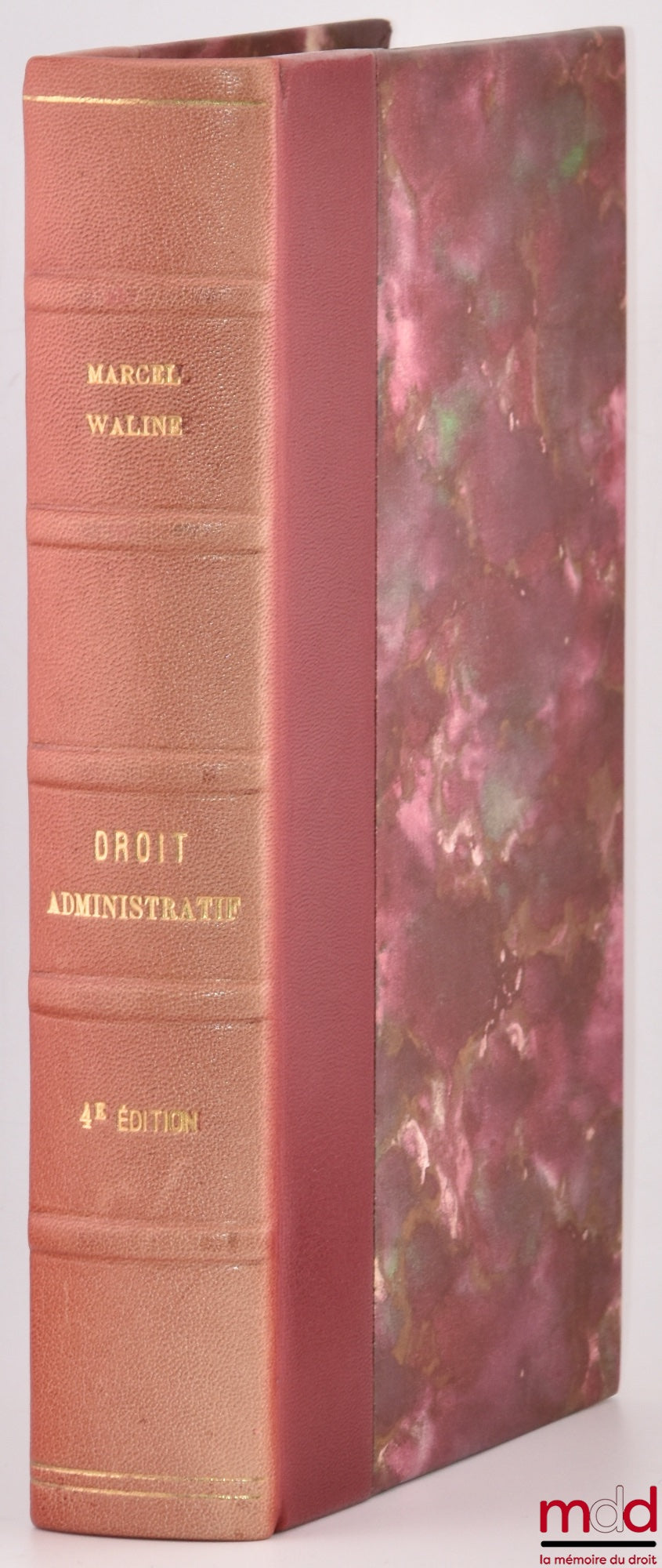 WALINE (Marcel) – ELEMENTARY MANUAL OF ADMINISTRATIVE LAW, 4th ed.
