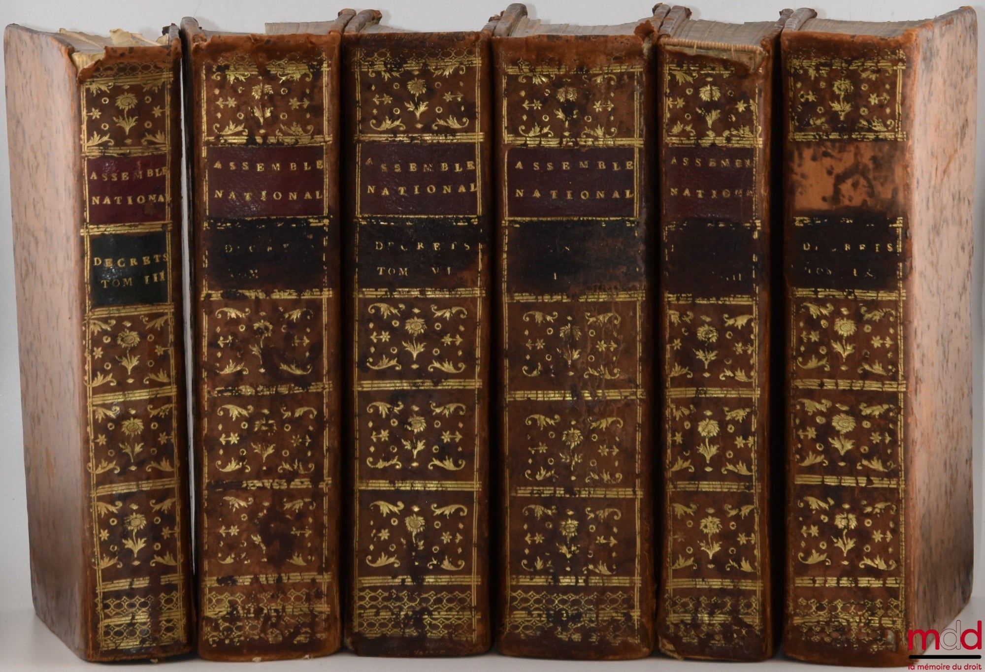 [Recueil] – COLLECTION GÉNÉRALE DES DÉCRETS RENDUS PAR L’ASSEMBLÉE NATIONALE. Avec la mention des Sanctions et acceptations données par le Roi, Août 1790 à Juillet 1791