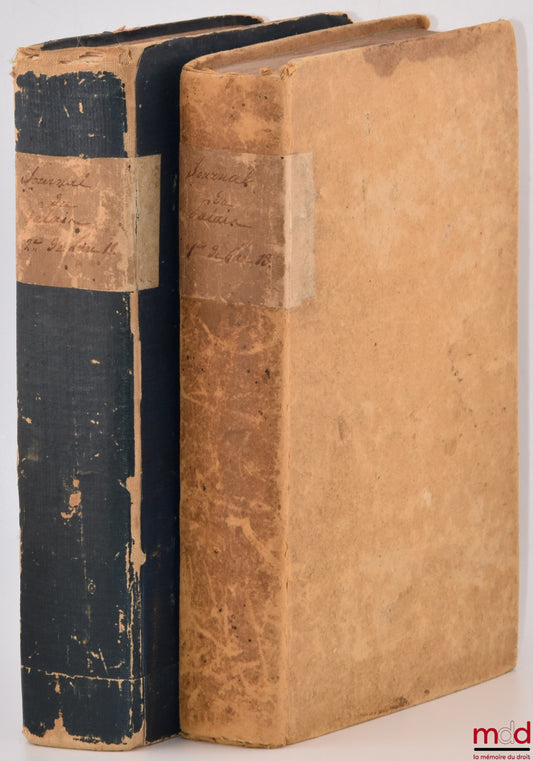 [Recueil] – JOURNAL DU PALAIS, Contenant les Jugements du tribunal de Cassation, et des Tribunaux d’Appel de Paris et des Départements, Dans les principales Causes et Questions que les Lois nouvelles rendent douteuses et difficiles, IIe semestre de l’An X