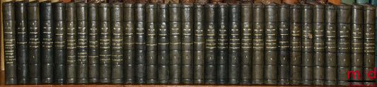 DEMOLOMBE (Charles) & GUILLOUARD (Louis) – COURS DE CODE NAPOLÉON, t. I à X : 6e éd., t. XII et XIII : 7e éd, t. XIII à XVII : 6e éd., t. XVIII à XXIII : 4e et 6e éd., t. XXIV à XXX : 1re et 5e éd, t. XXXI : 6e éd, [31 vol.] ;  TRAITÉS (…), (art. 1387 à 2