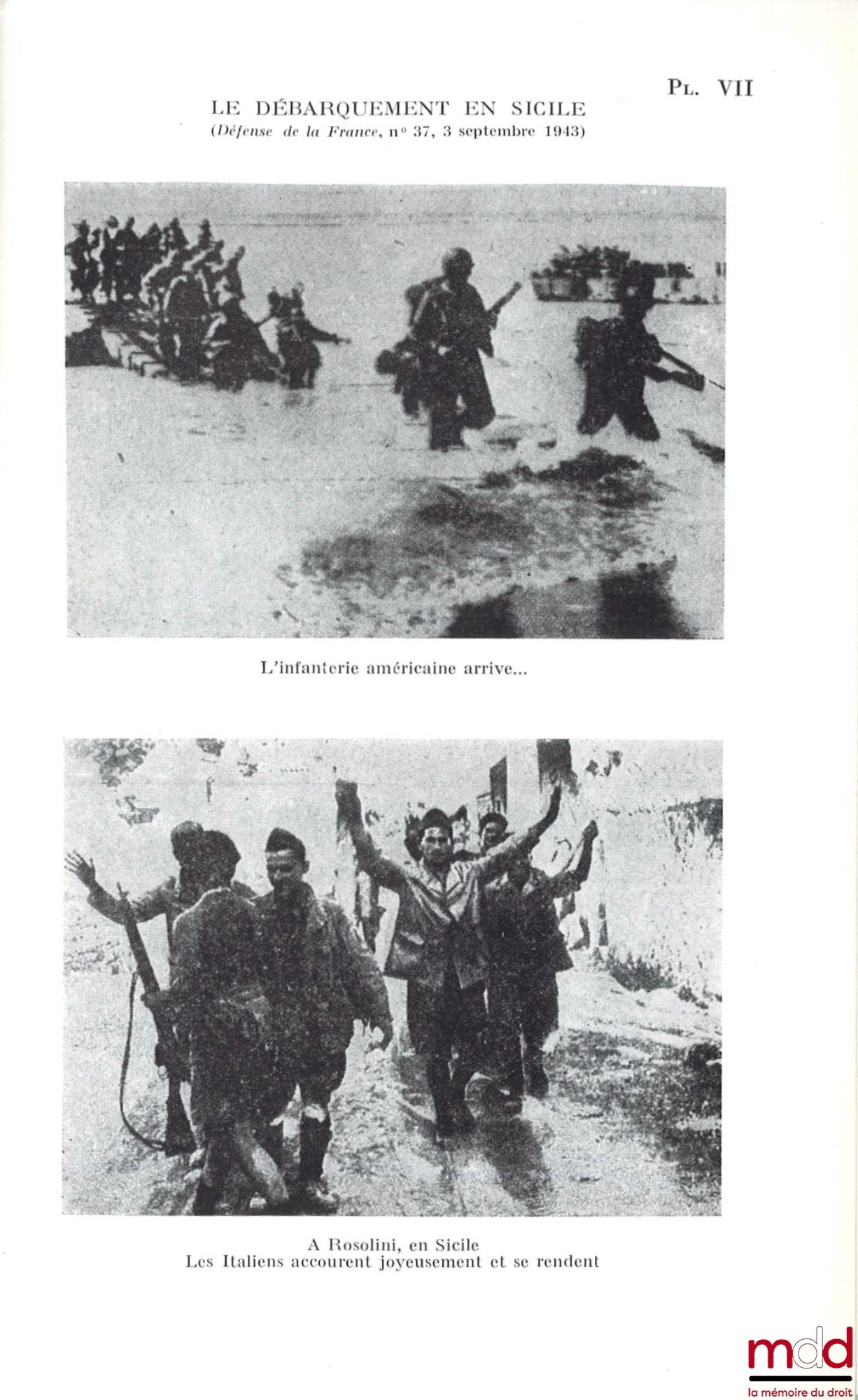 [Mirkine-Guetzévitch (Boris), Michel (Henri) et Mayer (Daniel) dir.] – LE JOURNAL « DÉFENSE DE LA FRANCE », Introduction et notes de Marie Granet, Coll. Esprit de la Résistance - La Guerre - L’Occupation - La Déportation - La Libération, dir. Henri Michel