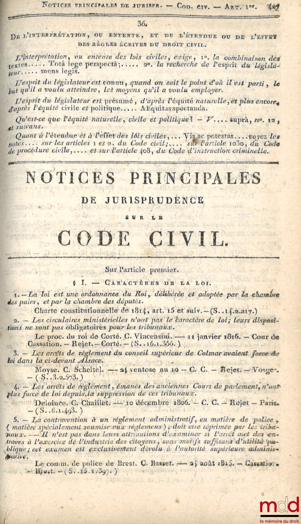 [Code - Council of State], SIREY (Jean-Baptiste) – THE FIVE CODES WITH NOTES AND TREATIES