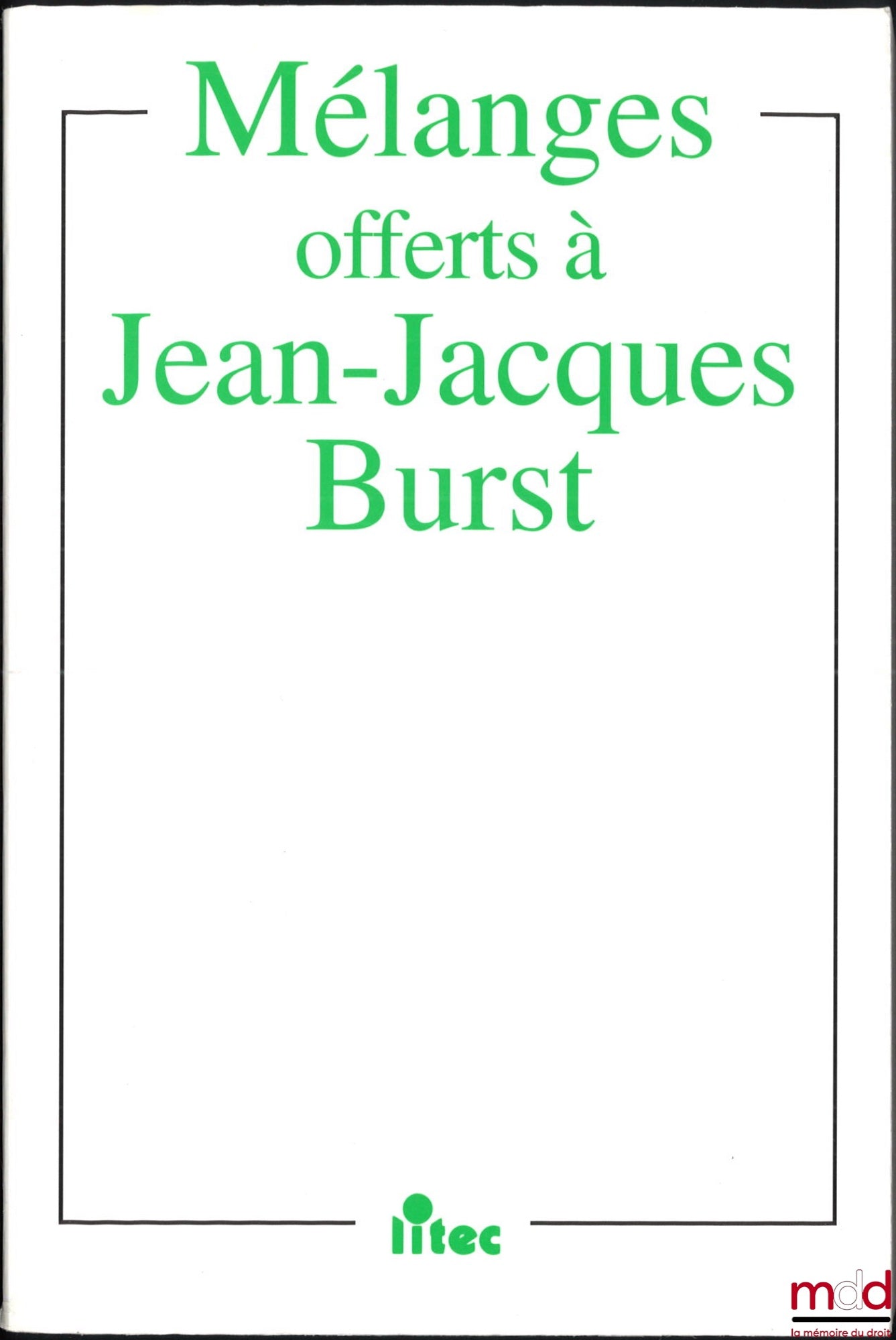 [Burst Collection] – INTELLECTUAL PROPERTY - YEAR 2000, Collection presented to Jean-Jacques BURST