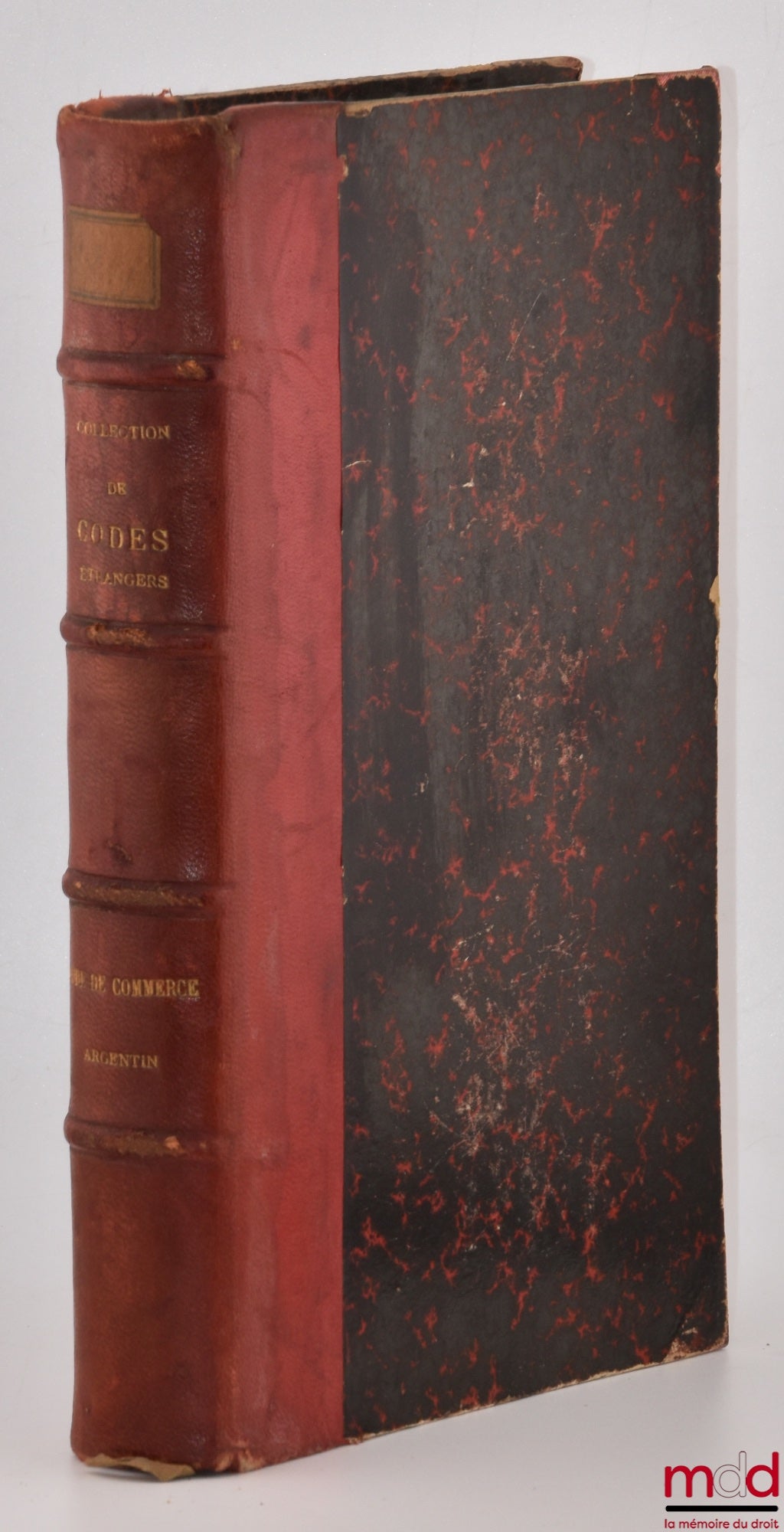 [Code - Argentine] – CODE DE COMMERCE ARGENTIN Promulgué le 9 octobre 1889, Mis en vigueur le 1er mai 1890, Traduit, annoté et précédé d’une introduction par Henri Prudhomme, coll. de codes étrangers, t. VI