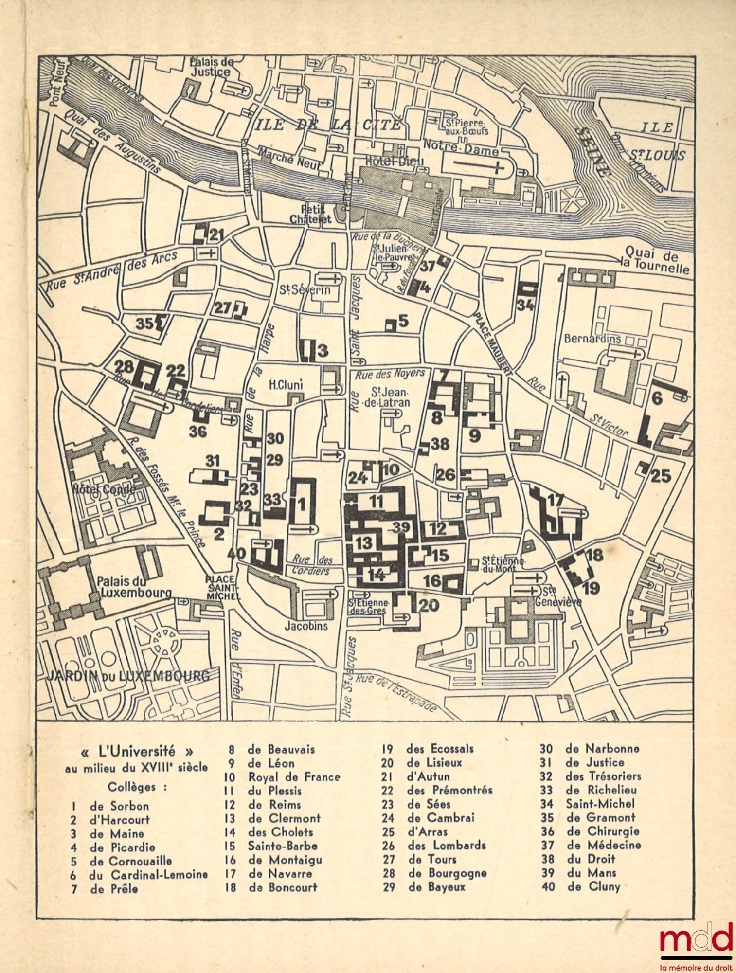 BOURRELIER (Henri) – LA VIE DU QUARTIER LATIN, DES ORIGINES À LA CITÉ UNIVERSITAIRE, Préface de S. Charlety