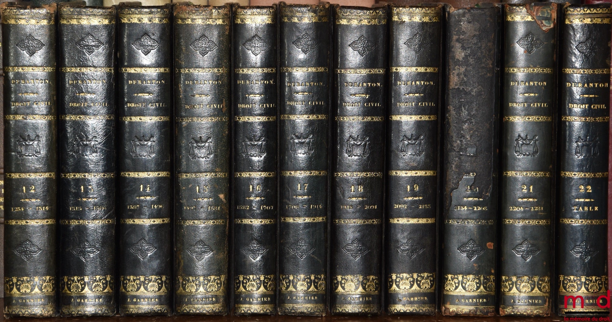 DURANTON (Alexandre) – COURS DE DROIT FRANÇAIS SUIVANT LE CODE CIVIL, 3e éd.