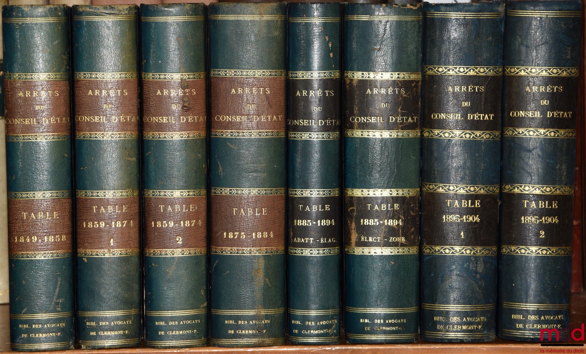 [Recueil Lebon - Conseil d’État] – JURISPRUDENCE DU CONSEIL D’ÉTAT statuant au contentieux et DU TRIBUNAL DES CONFLITS ET DE LA COUR DES COMPTES (Collection Macarel, Lebon et Halays-Dabot, fondée en 1821) : TABLES du RECUEIL PÉRIODIQUE DES ARRÊTS DU CONSE