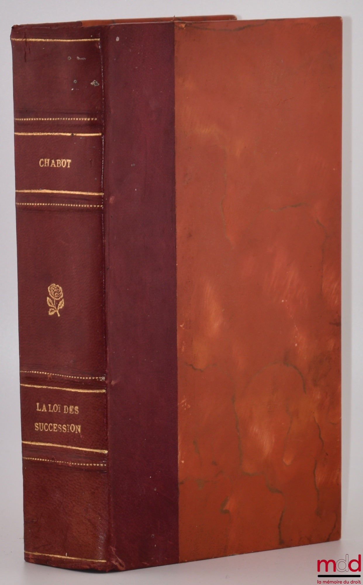 CHABOT (Georges) [dit Chabot de L’Allier] – COMMENTAIRE SUR LA LOI DES SUCCESSIONS, FORMANT LE TITRE PREMIER DU LIVRE TROISIÈME DU CODE CIVIL, Nouvelle éd. revue et augmentée