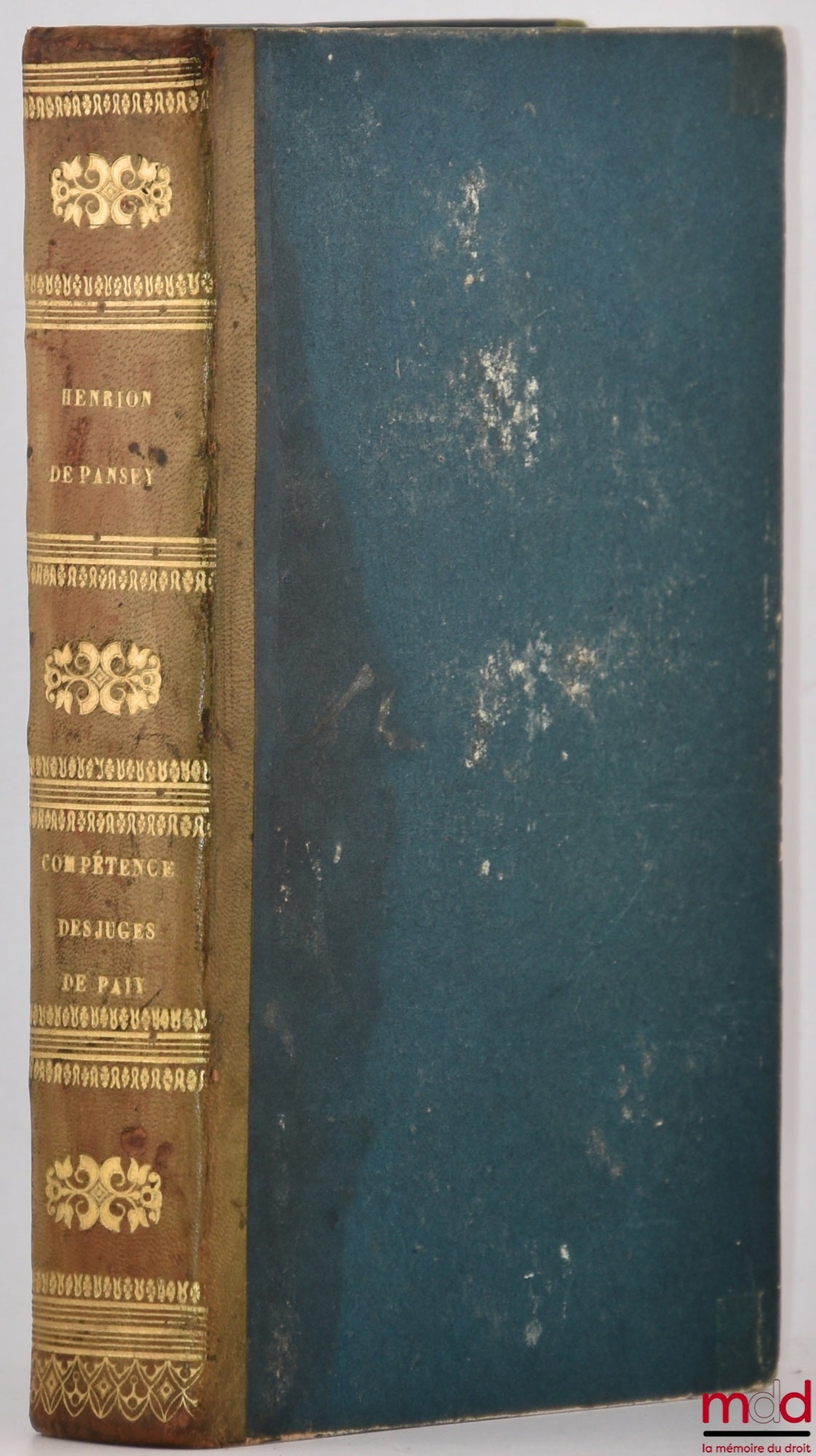 HENRION de PANSEY (Pierre Paul Nicolas) – ON THE JURISDICTION OF JUDGES OF THE PEACE, 8th ed.