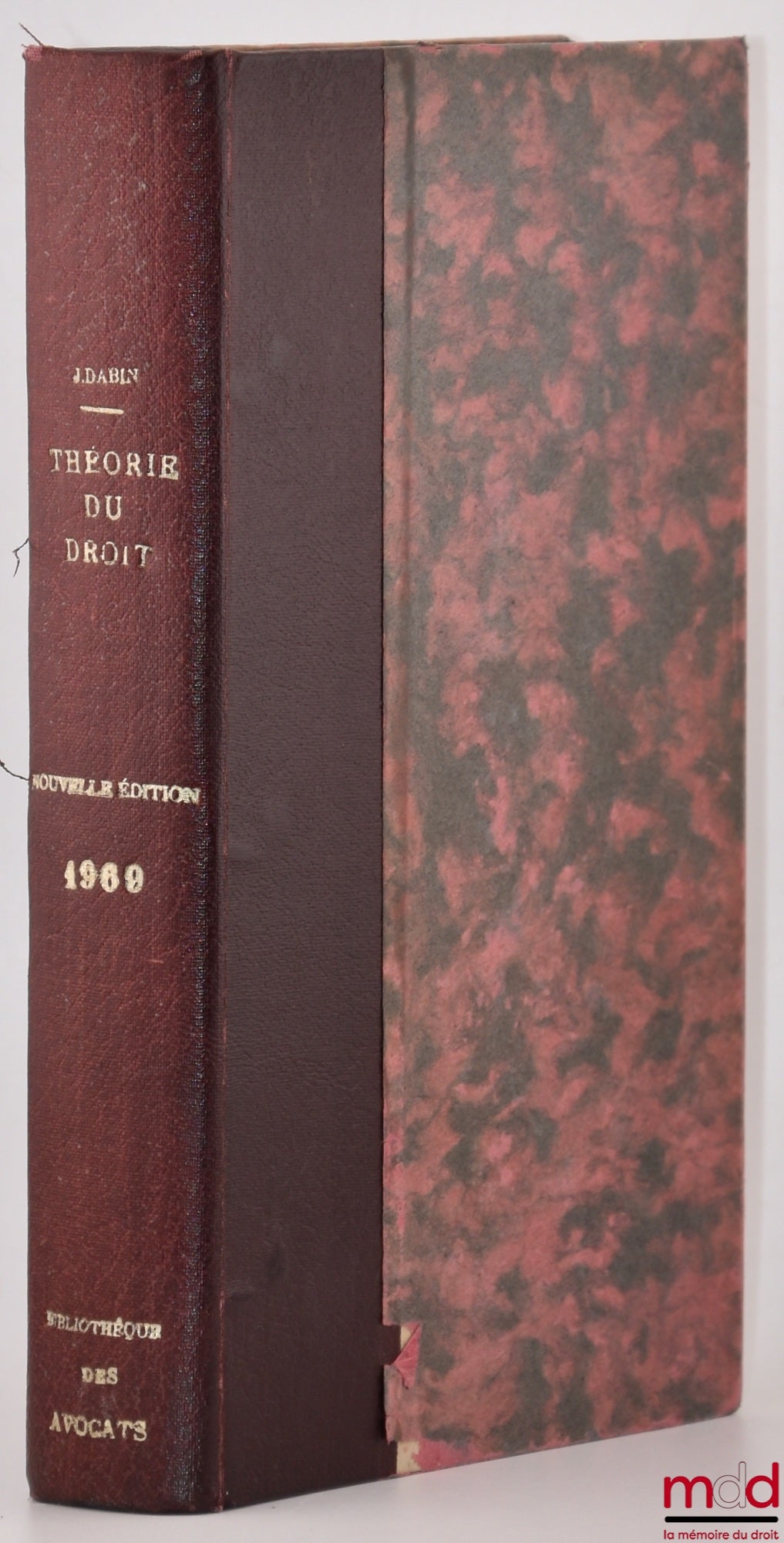 DABIN (Jean) – GENERAL THEORY OF LAW, New ed.