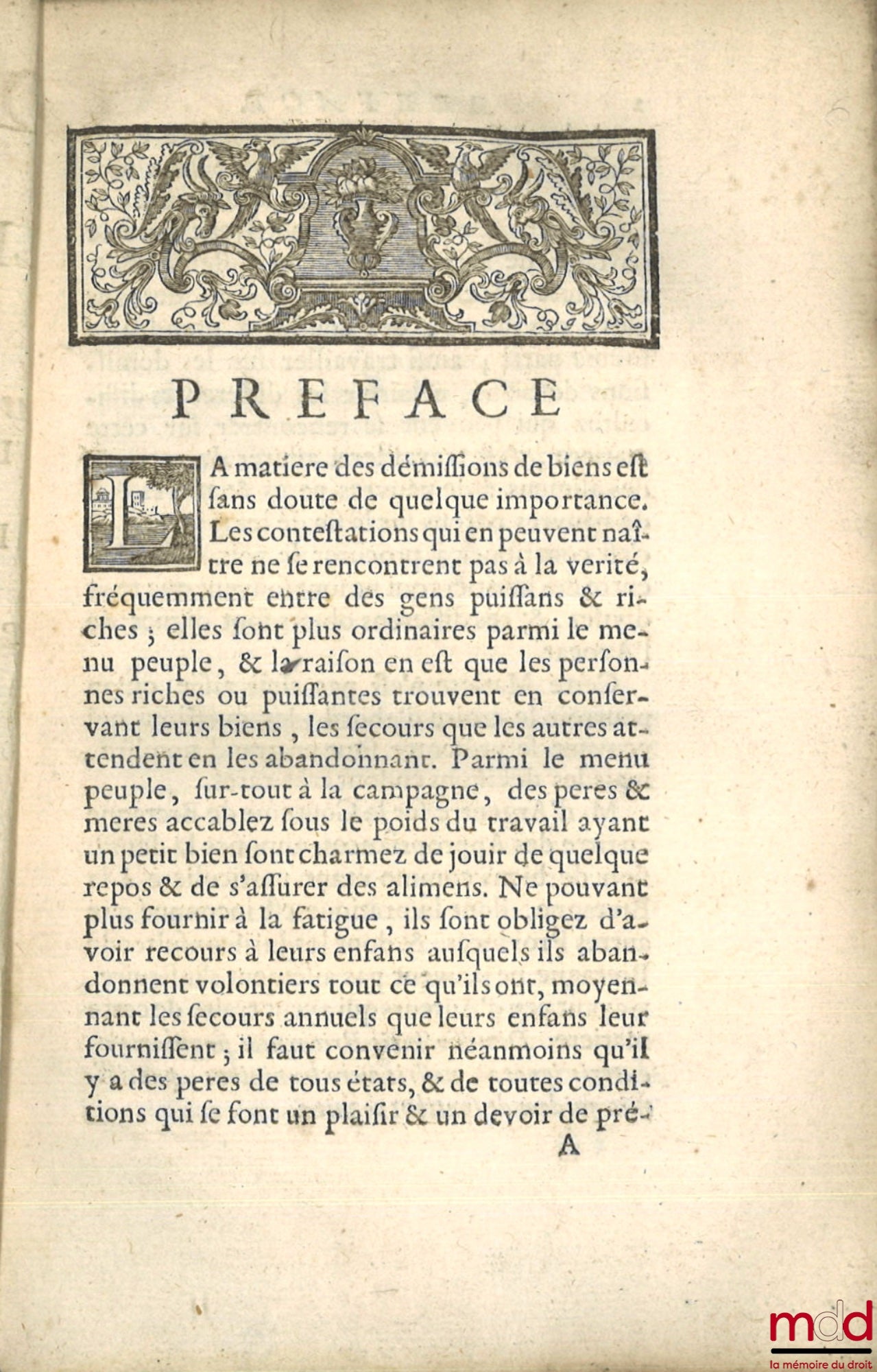 BOULLENOIS (Louis) – QUESTIONS SUR LES DÉMISSIONS DE BIENS, Avec deux Dissertations, L’une en la Question six, sur les Statuts personnels, réels & mixtes ; L’autre en la question dix-neuf, sur les Impenses & Améliorations.