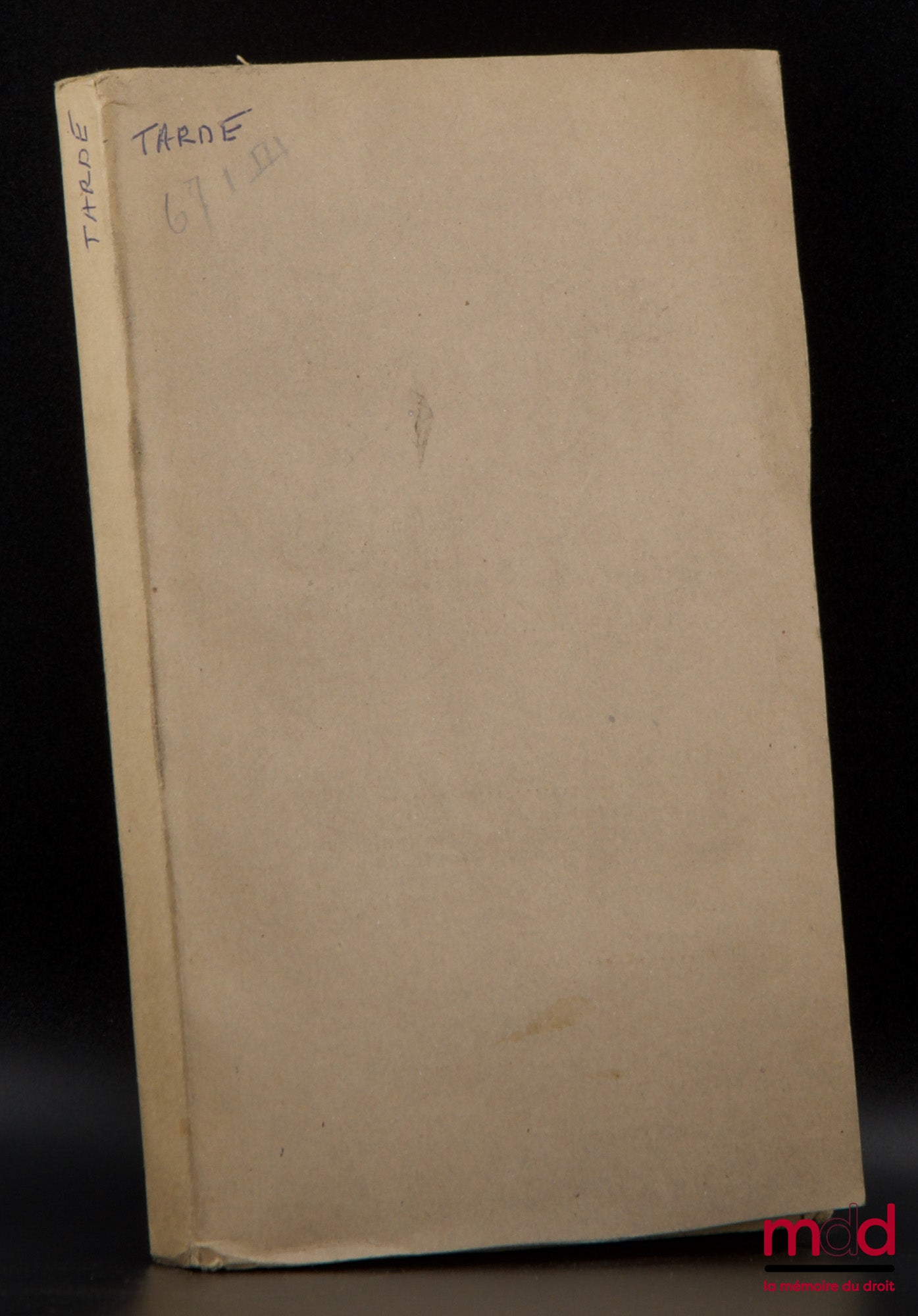 TARDE (Gabriel) – LA CRIMINALITÉ COMPARÉE, 8e éd.