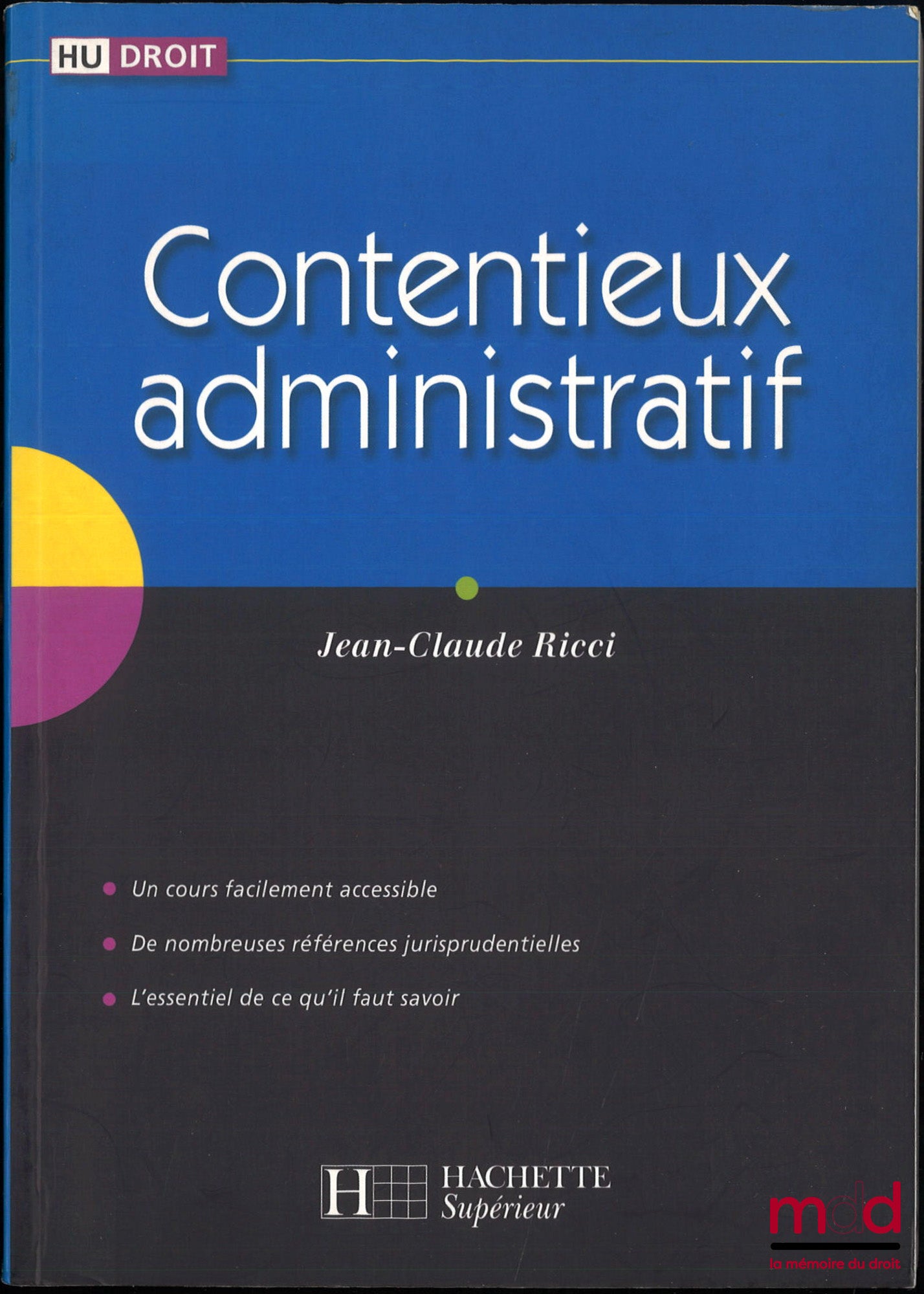 RICCI (Jean-Claude) – CONTENTIEUX ADMINISTRATIF
