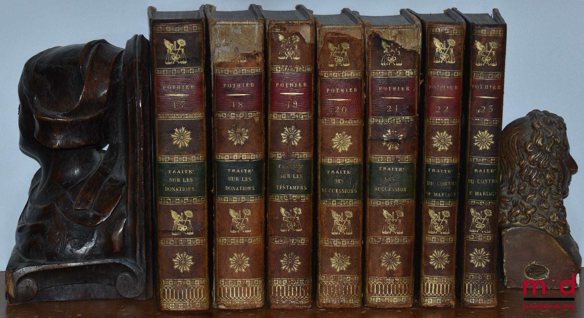 POTHIER (Robert-Joseph) – ŒUVRES COMPLÈTES ET POSTHUMES : t. I & II : Traité des obligations, Nouvelle éd., (1813) ;  t. III & IV : Traité de la communauté auquel on a joint un traité traité de la puissance du mari sur la personne et les biens de sa femme