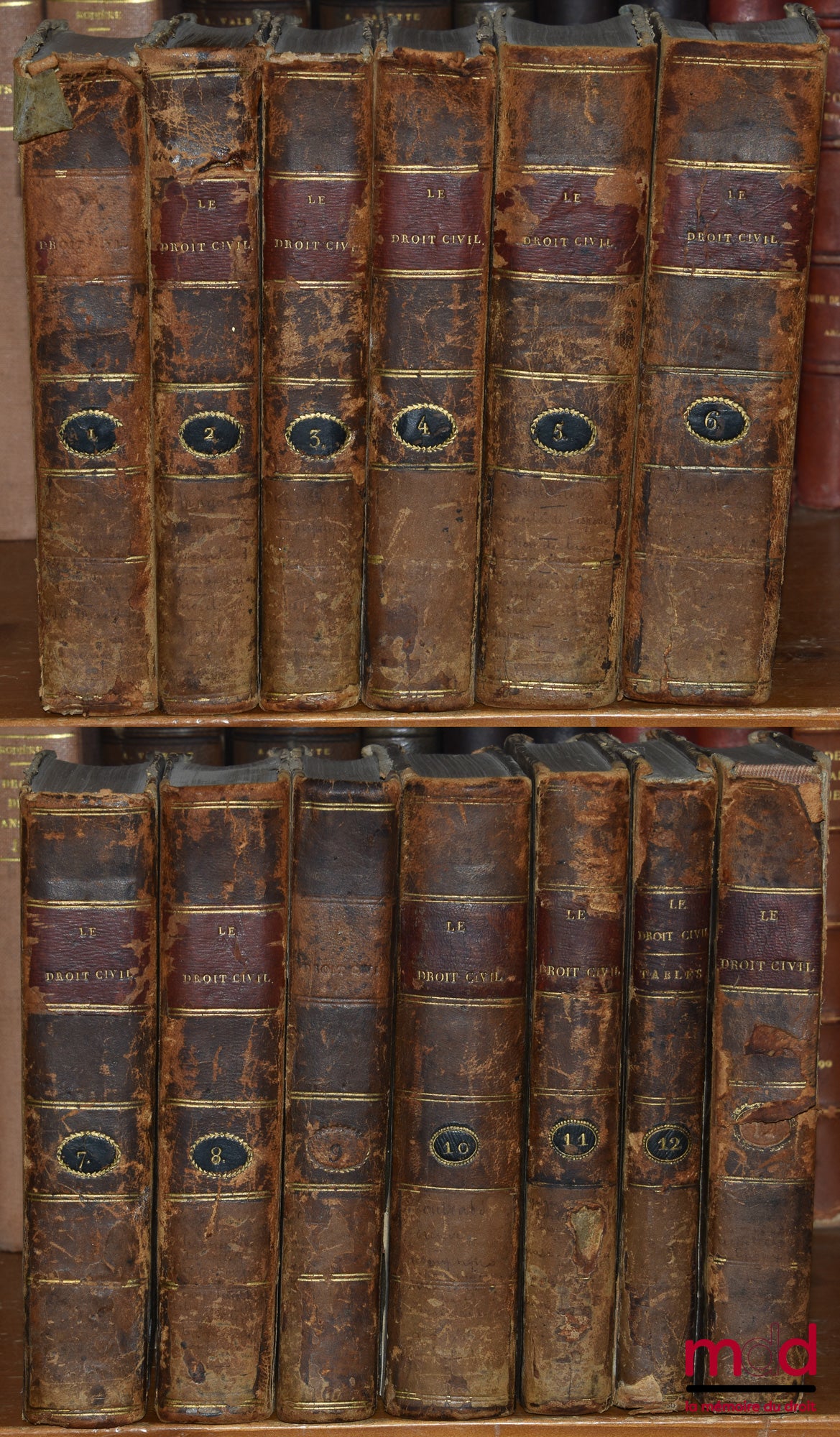 TOULLIER (Charles-Bonaventure-Marie) – LE DROIT CIVIL FRANÇAIS SUIVANT L’ORDRE DU CODE, Ouvrage dans lequel on a taché de réunir la théorie à la pratique, 3e éd. augmentée de notes contenant, dans leurs rapports avec le Code, les dispositions législatives
