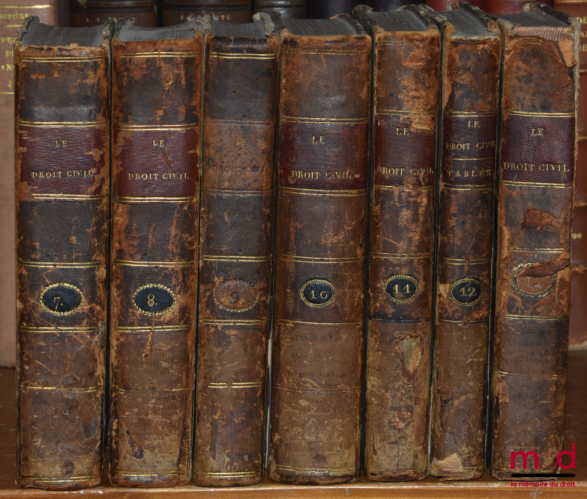 TOULLIER (Charles-Bonaventure-Marie) – LE DROIT CIVIL FRANÇAIS SUIVANT L’ORDRE DU CODE, Ouvrage dans lequel on a taché de réunir la théorie à la pratique, 3e éd. augmentée de notes contenant, dans leurs rapports avec le Code, les dispositions législatives