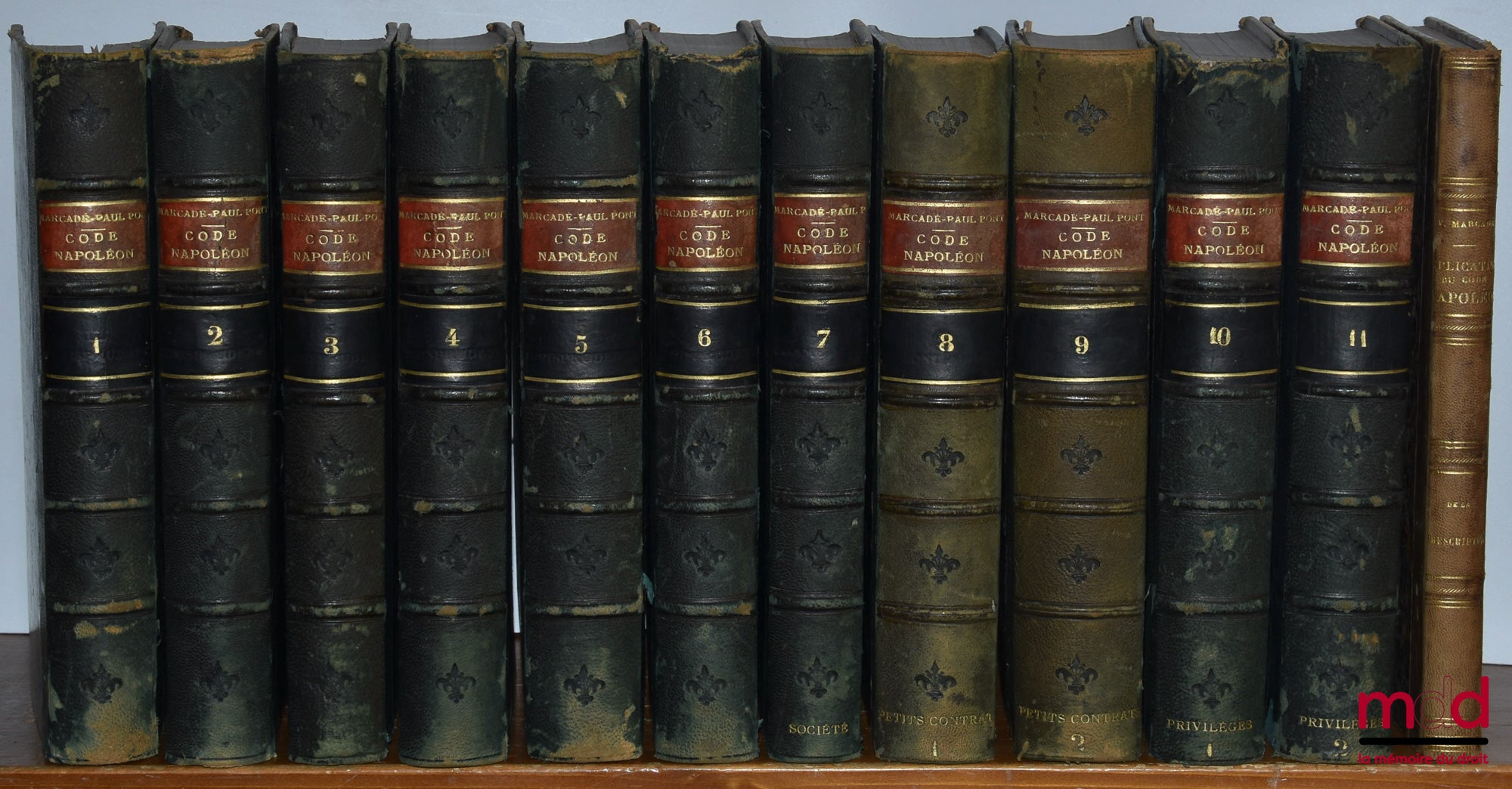 MARCADÉ (Victor-Napoléon) et PONT (Paul) – EXPLICATION THÉORIQUE ET PRATIQUE DU CODE CIVIL CONTENANT L’ANALYSE CRITIQUE DES AUTEURS ET DE LA JURISPRUDENCE ET UN TRAITÉ RÉSUMÉ APRÈS LE COMMENTAIRE DE CHAQUE TITRE, 5e éd. augmentée de plusieurs Questions et