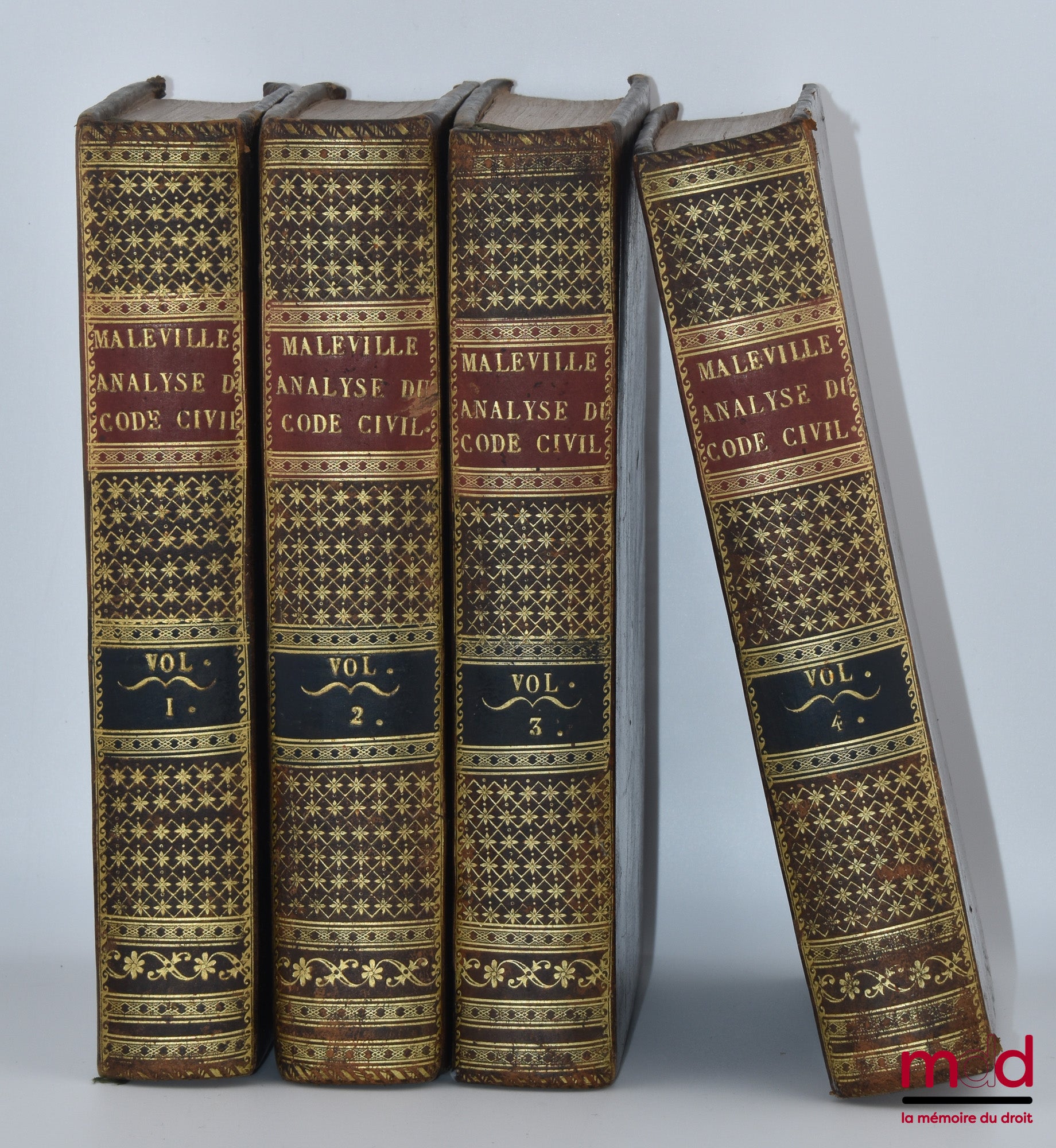 MALEVILLE (Jacques de) – ANALYSE RAISONNÉE DE LA DISCUSSION DU CODE CIVIL AU CONSEIL D’ÉTAT contenant Le texte des Lois ; Le Précis des Observations faites sur chaque Article, et les Motifs de la décision du Conseil ; L’Indication de la Conformité et de l