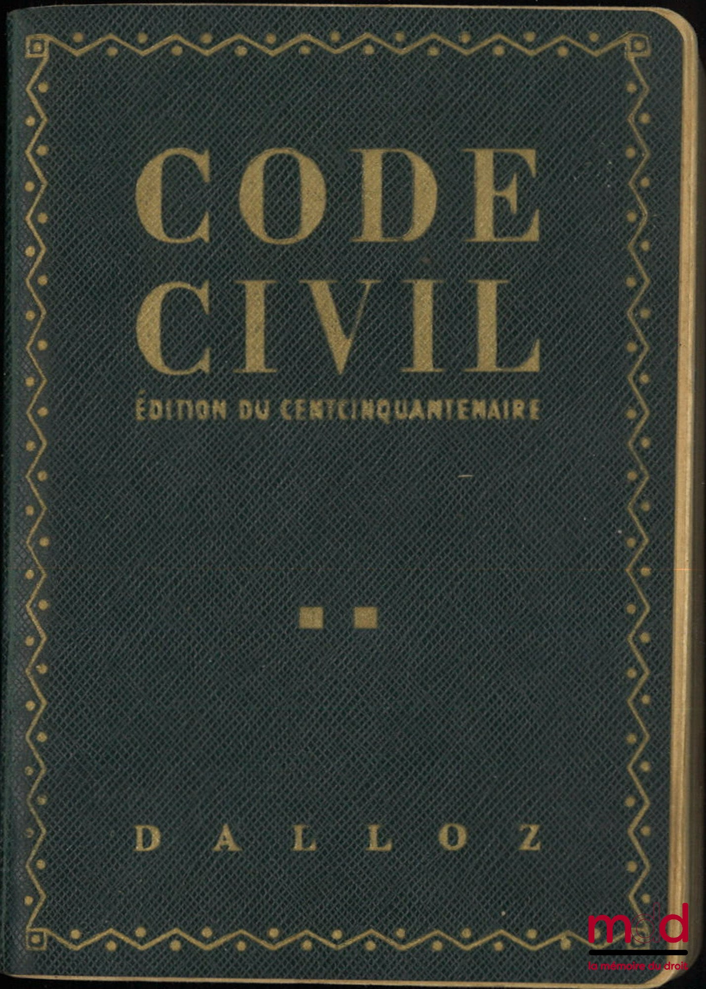[Code civil] – CODE CIVIL annoté d’après la doctrine et la jurisprudence avec renvois aux publications Dalloz, 54e éd., Coll. Petits Codes Dalloz