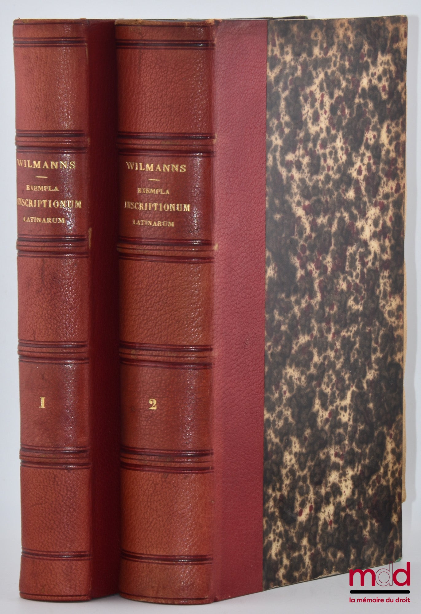 WILMANNS (Gustavus) – Exempla inscriptionvm Latinarvm in vsvm praecipve academicvm. Tomus prior [et] posterior