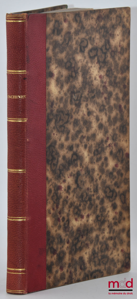 AESCHINIS [Eschines] – AESCHINIS ORATIONES, Curavit Fridericus Franke