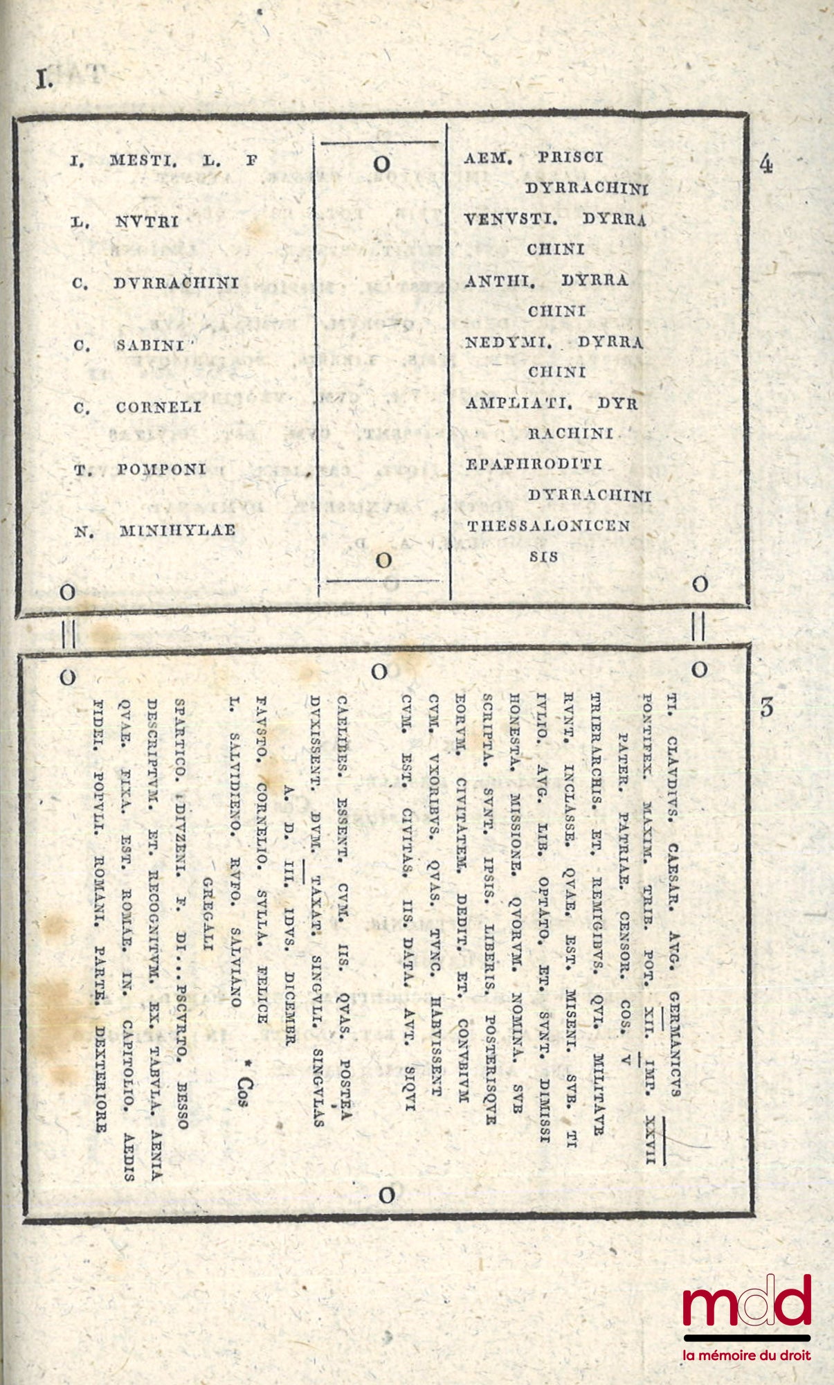 SPANGENBERG (Ernestus) – JURIS ROMANI TABULAE NEGOTIORUM SOLLEMNIUM, Modo in aere, modo in marmore, modo in charta superstites. Collegit, post gruteri, maffeii, donii, marinii, aliorumque curas iterum recensuit, illustravit, notitiam literariam, et commen