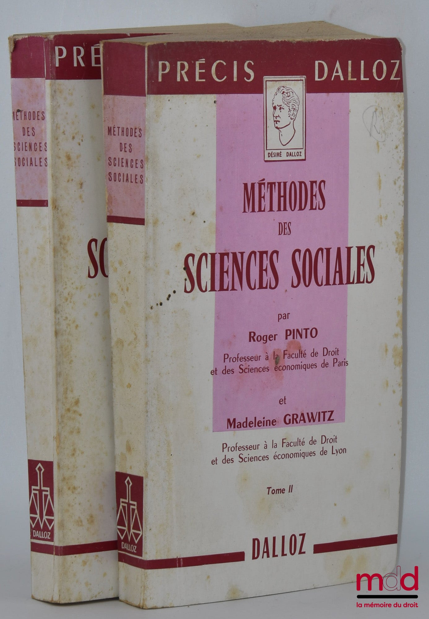 PINTO (Roger) et GRAWITZ (Madeleine) – MÉTHODES DES SCIENCES SOCIALES, coll. Précis Dalloz