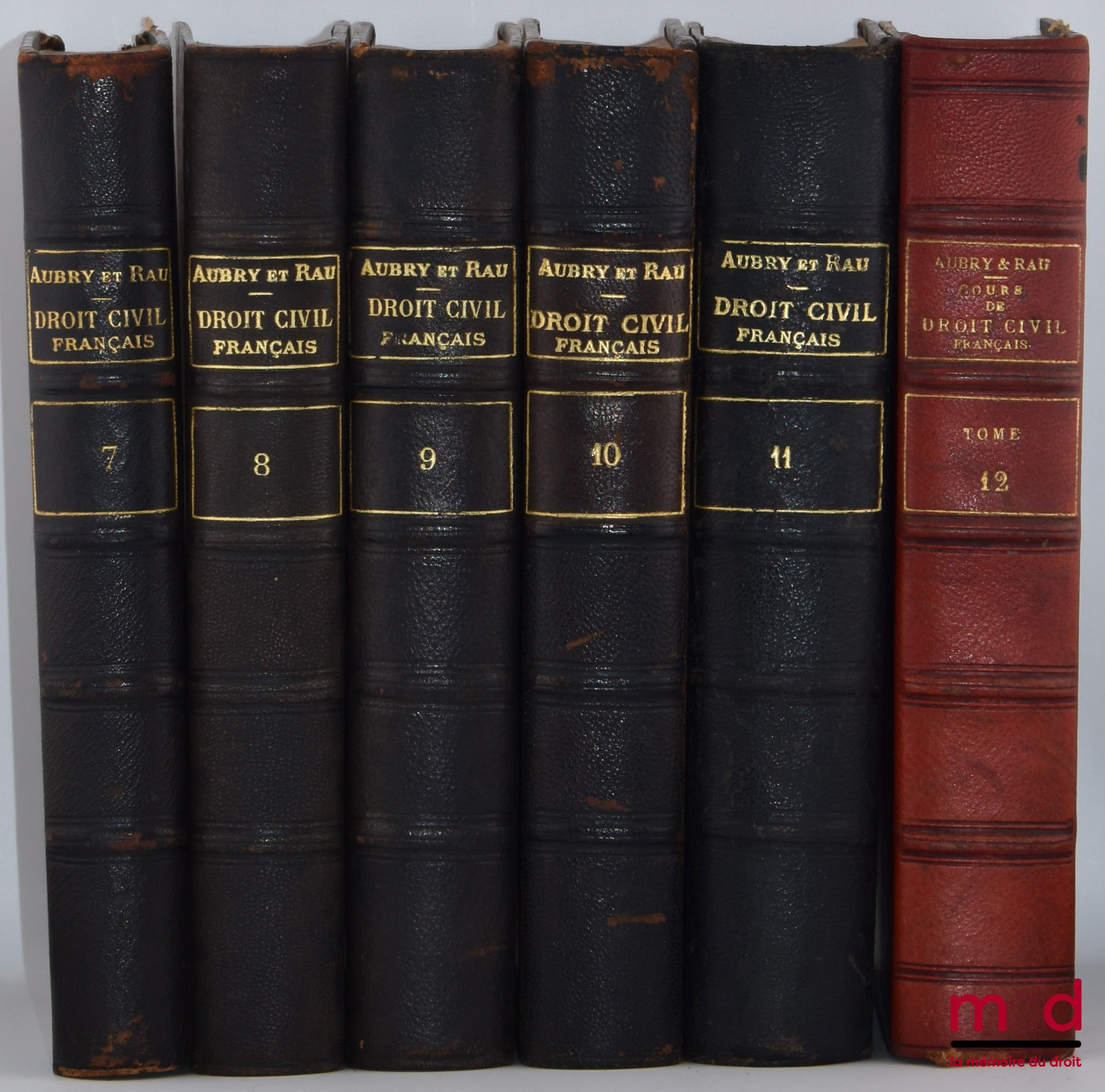 AUBRY (Charles) et RAU (Charles-Frédéric) – COURS DE DROIT CIVIL FRANÇAIS D’APRÈS LA MÉTHODE DE ZACHARIÆ, 5e éd. revue et mise au courant de la législation et de la jurisprudence par G. Rau et Ch. Falcimaigne avec la collaboration de M. Gault