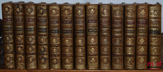 D’AGUESSEAU (Henri François) – ŒUVRES DE M. LE CHANCELIER D’AGUESSEAU  t. I (1759, CXLVII-622 p.) : Les Discours pour l’ouverture des audiences, Les Mercuriales, Les Réquisitoires et autres discours faits en différentes occasions, Les Instructions sur les