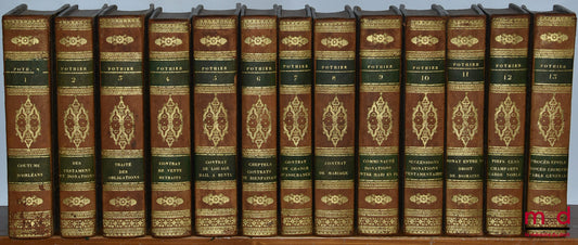 POTHIER (Robert-Joseph) – ŒUVRES DE POTHIER, nouvelle édition