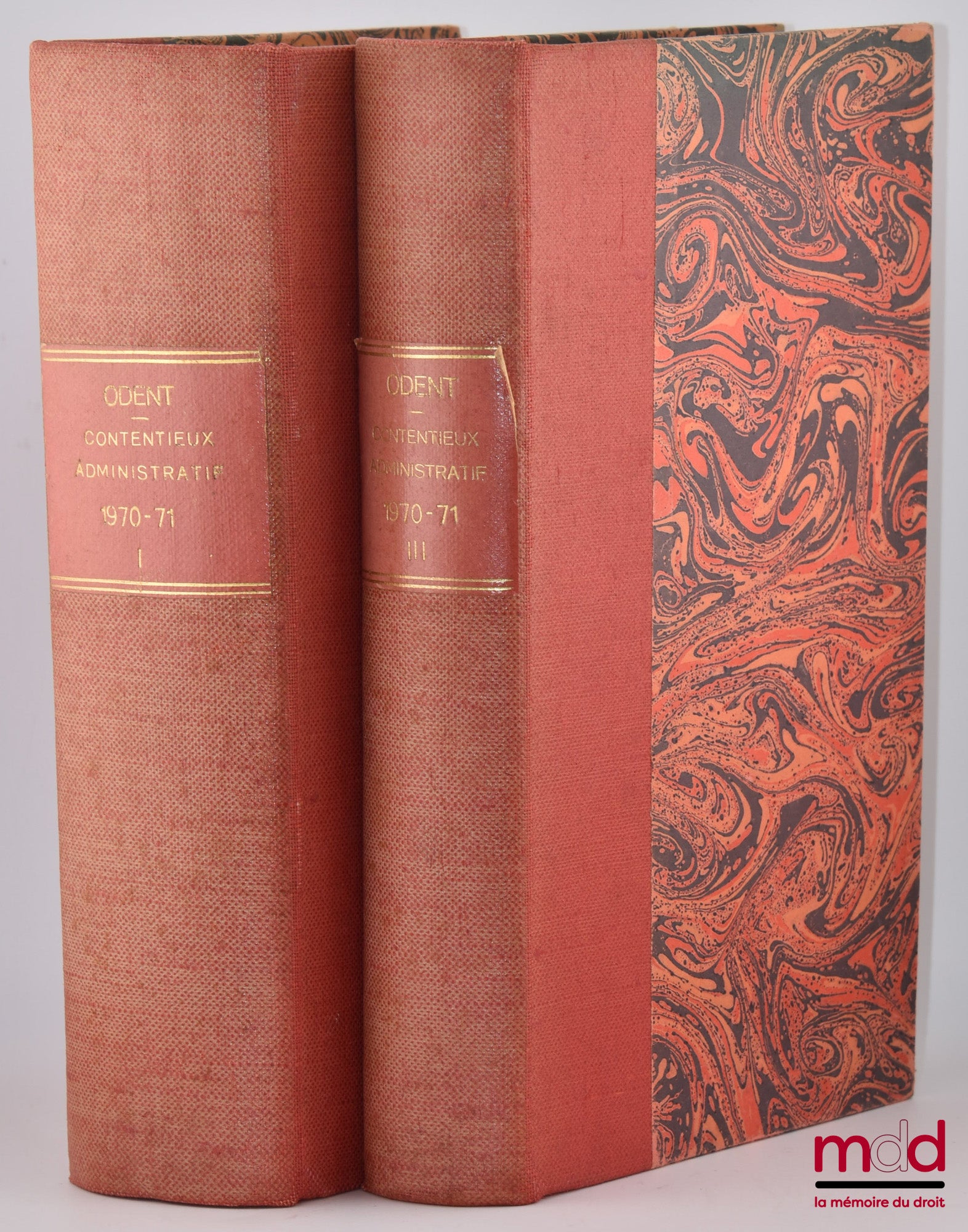 ODENT (Raymond) avec la collab. de ODENT (Bruno) et FANACHI (Pierre) – CONTENTIEUX ADMINISTRATIF, Cours professé à l’I.E.P. de Paris en 1970 et 1971 avec la Table alphabétique de la jurisprudence citée dans ce cours, [mq. les fascicules IV, V et VI]