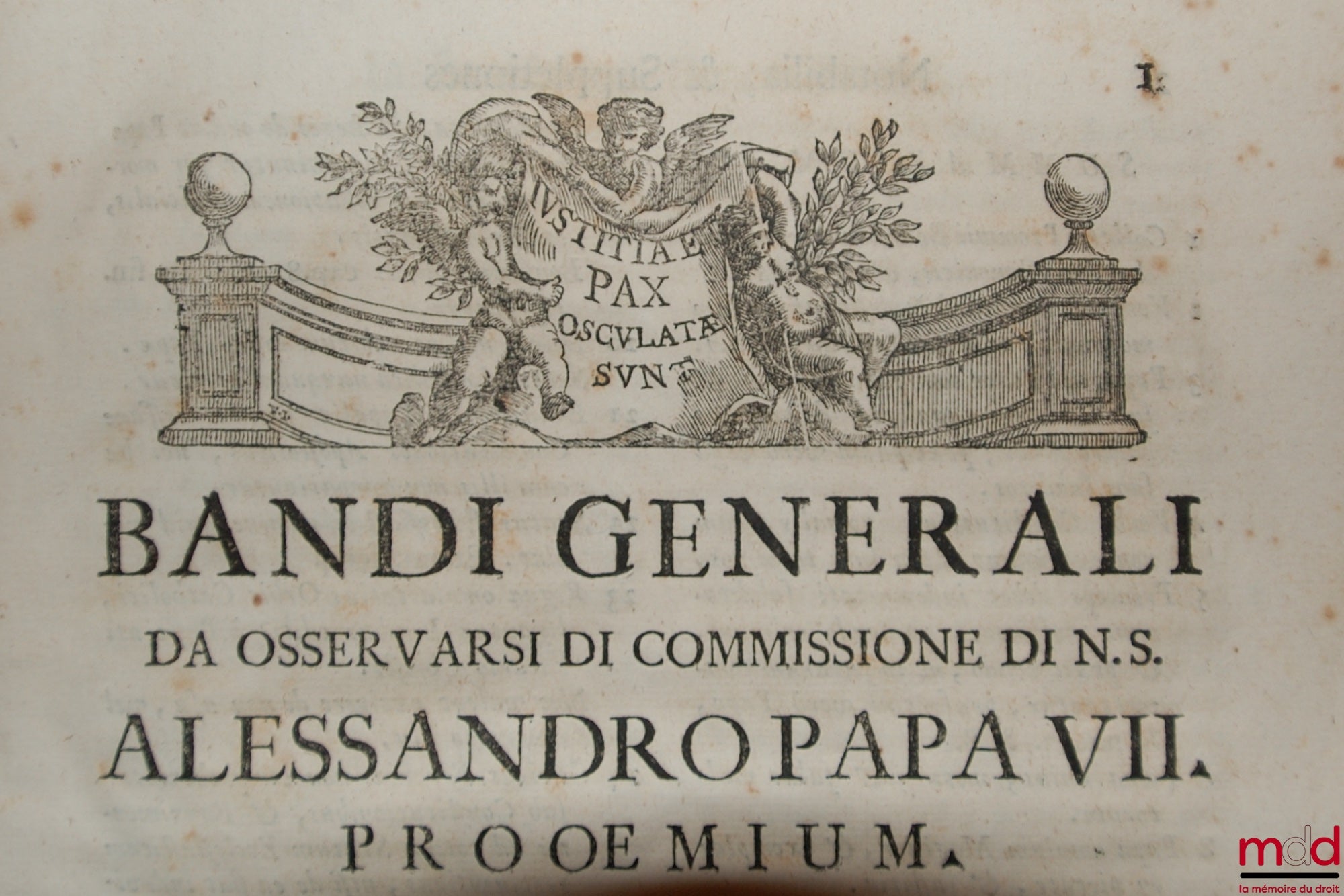 BONFINI (Silvestro) – NOTABILIA IN BANNIMENTIS GENERALIBUS DITIONIS ECCLESIASTIÆ AUTHORE BON. MEM. SYLVESTRO BONFINIO J.C. NOBILI BRITTINORIENSI, OLIM IN EADEM CIVITATÆ SANCTISSIMÆ INQUISITIONIS CONSULTORE