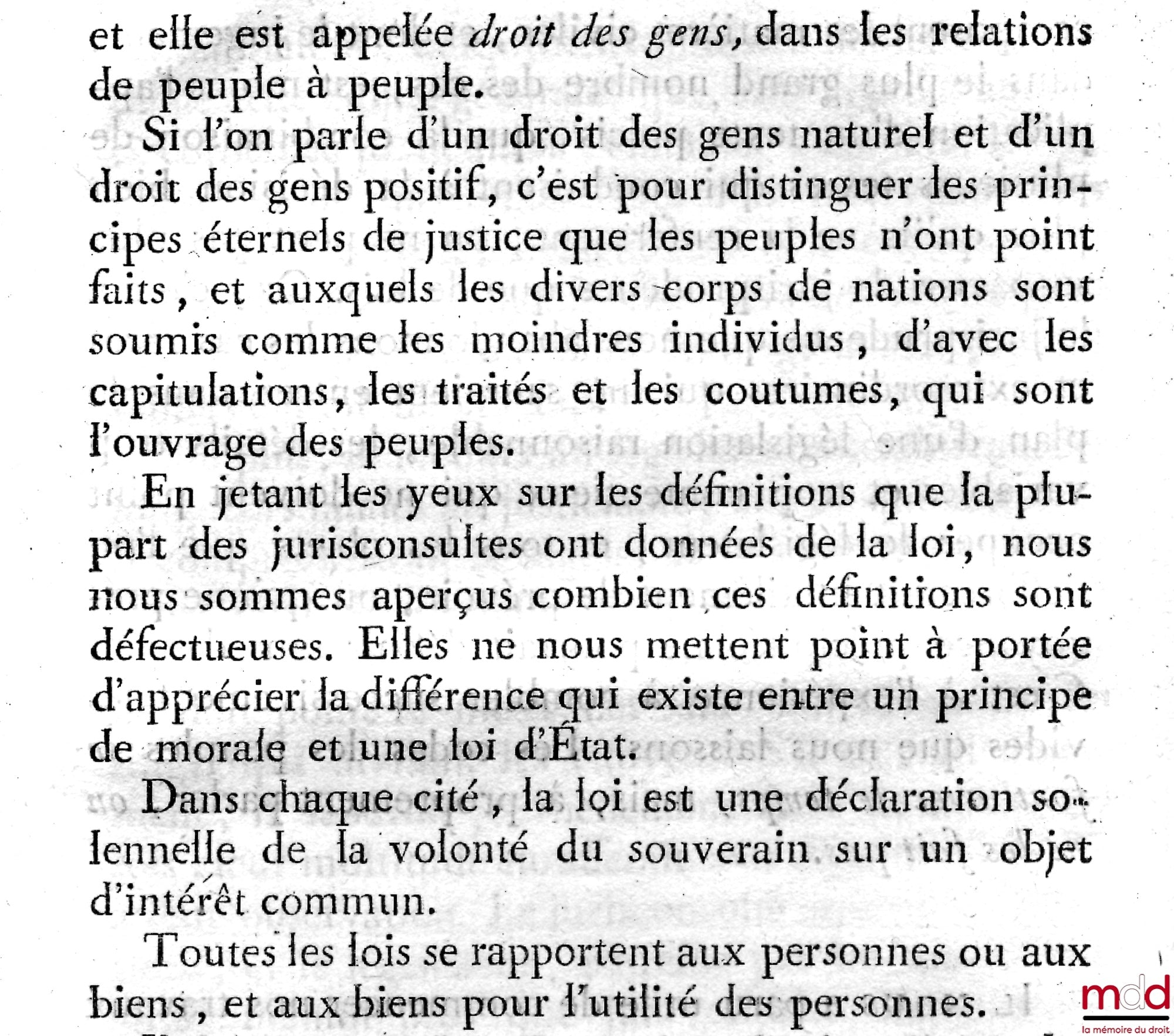 [Code Civil] – PROJET DE CODE CIVIL PRÉSENTÉ PAR LA COMMISSION NOMMÉE PAR LE GOUVERNEMENT LE 24 THERMIDOR AN 8