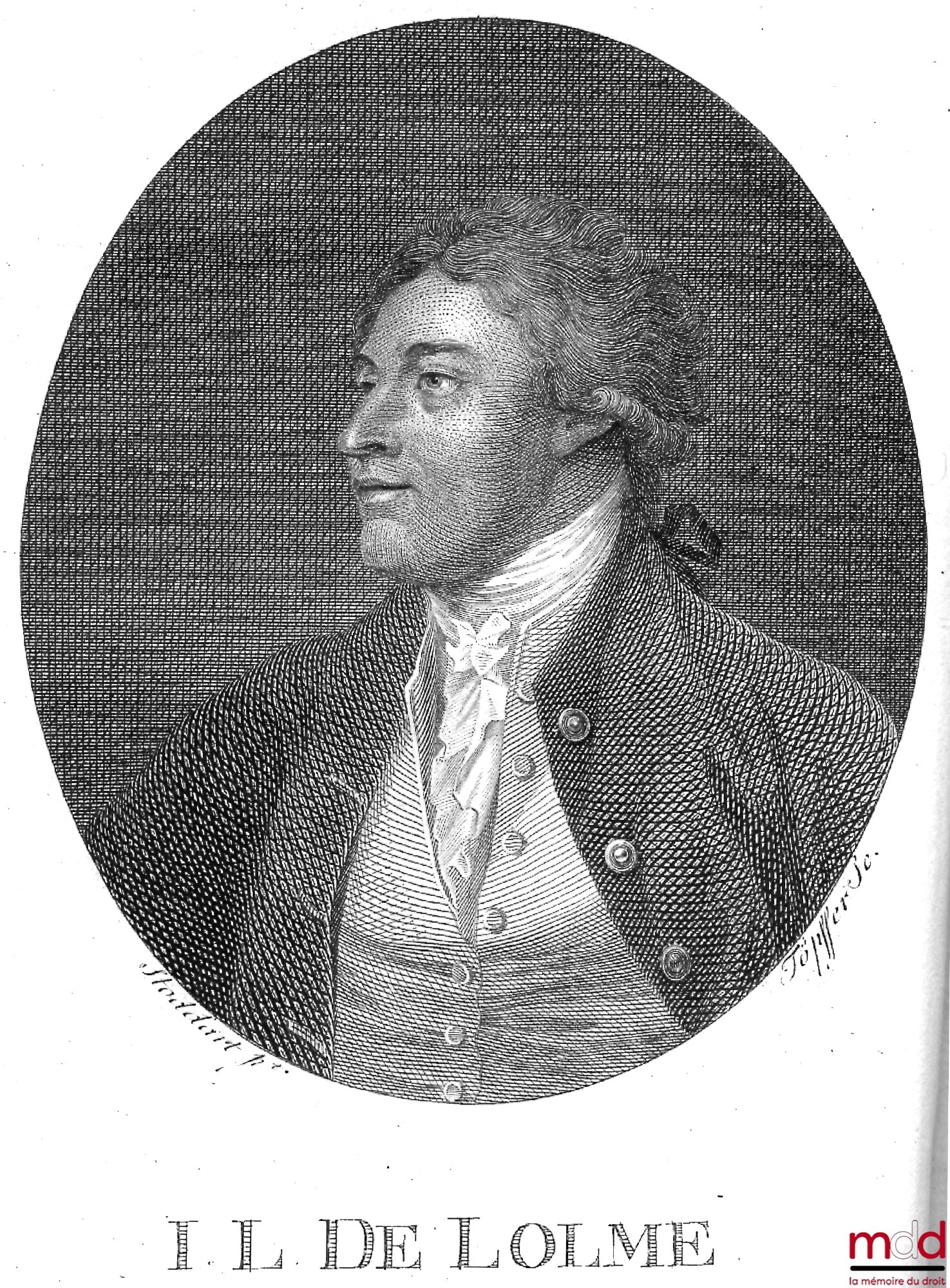 DE LOLME – CONSTITUTION DE L’ANGLETERRE, ou État du Gouvernement Anglais, comparé avec la forme républicaine & avec les autres monarchies de l’Europe, nouvelle éd., entièrement revue et corrigée sur la quatrième éd. anglaise, dédiée au Roi d’Angleterre &