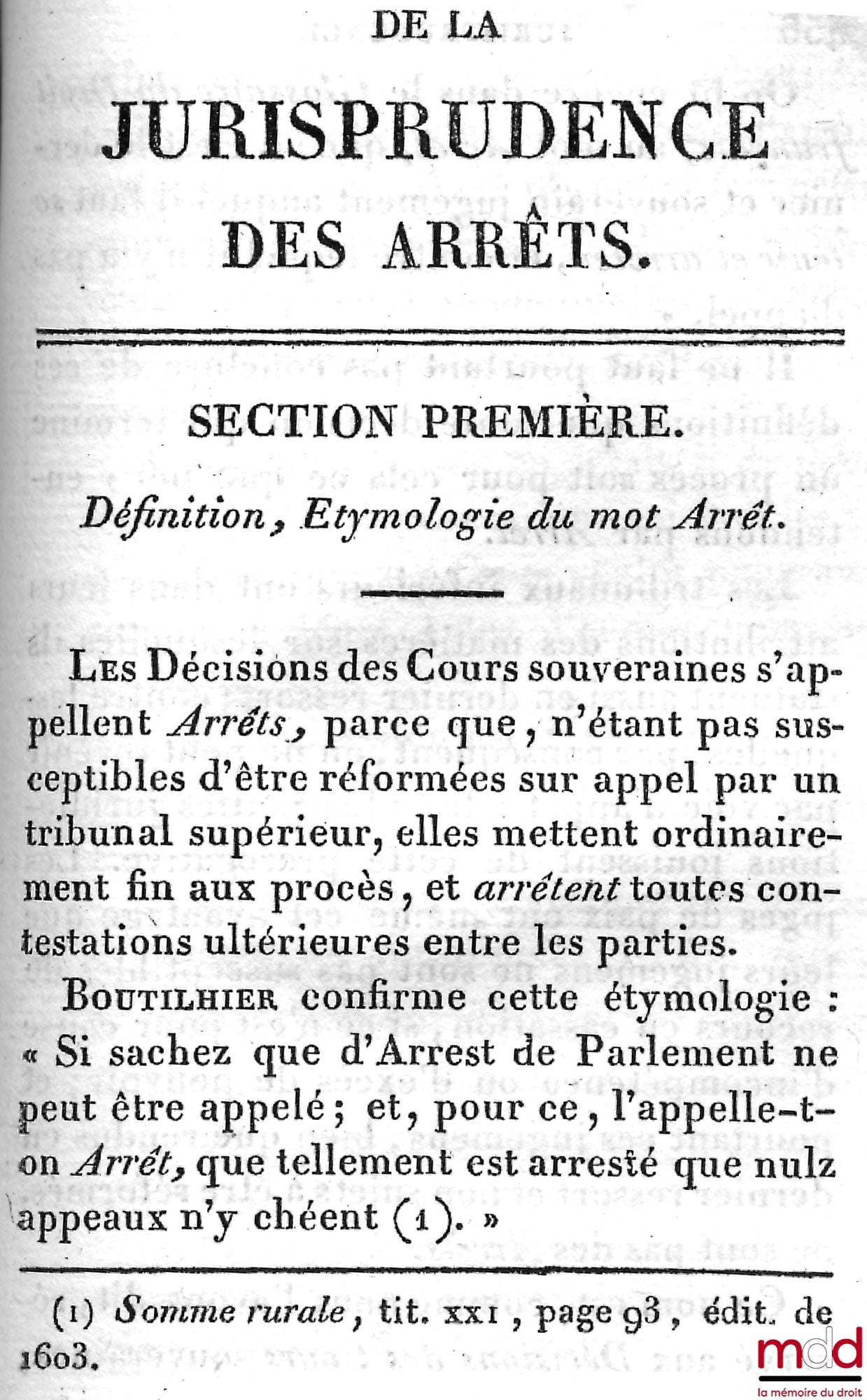 DUPIN (André Marie Jean Jacques) – MANUEL DES ÉTUDIANS EN DROIT ET DES JEUNES AVOCATS