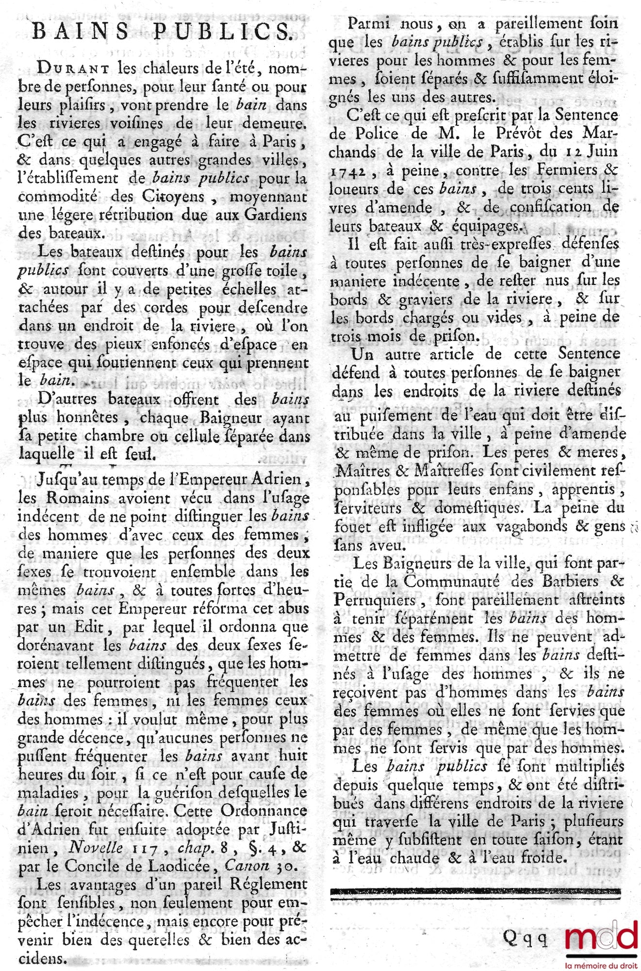DES ESSART (Nicolas-Toussaint Le Moyne) – DICTIONNAIRE UNIVERSEL DE POLICE