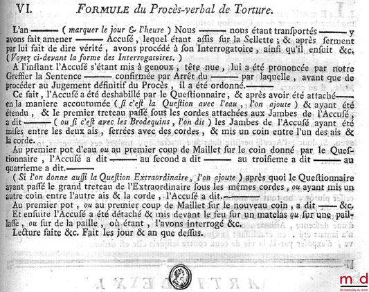 MUYART DE VOUGLANS (Pierre-François) – INSTRUCTION CRIMINELLE, SUIVANT LES LOIX ET ORDONNANCES DU ROYAUME